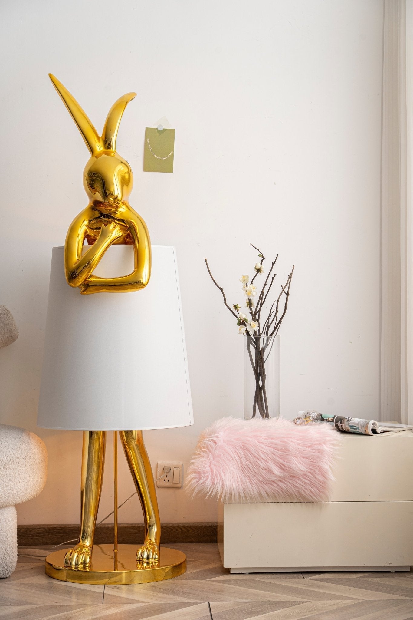 Sedr Luxurious Hare Silhouette Floor Lamp-Neutral Decor