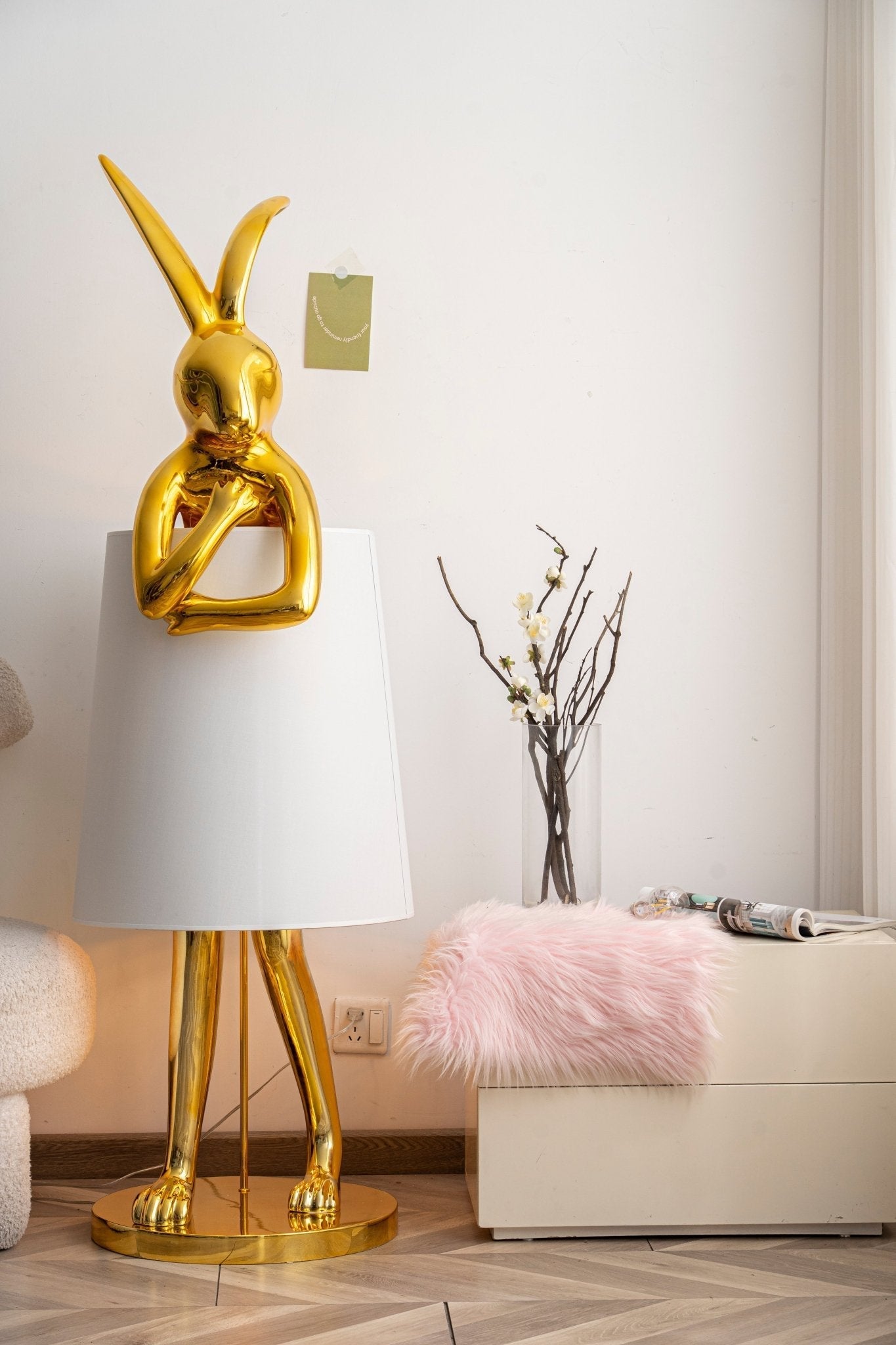Sedr Luxurious Hare Silhouette Floor Lamp-Neutral Decor