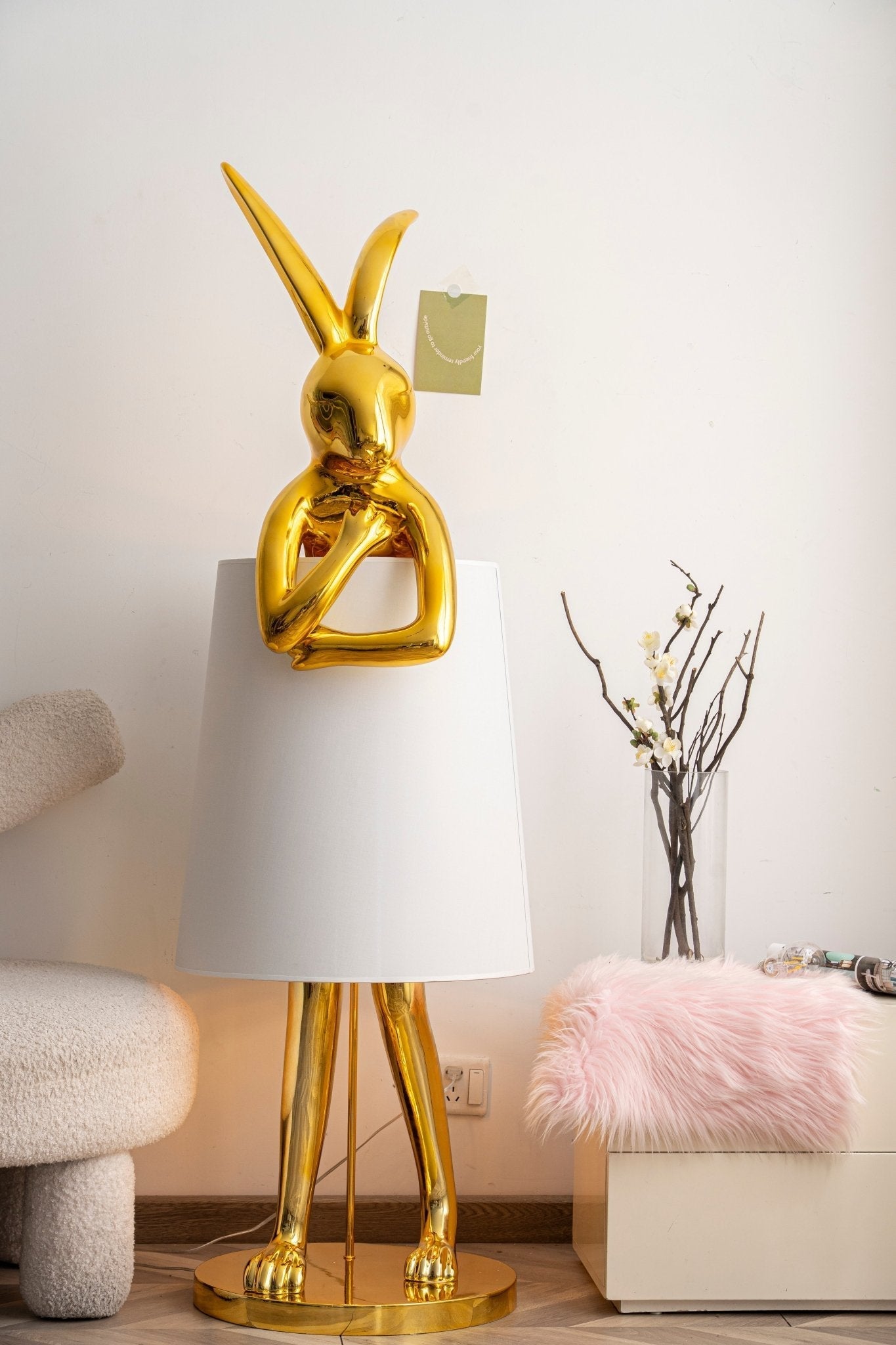 Sedr Luxurious Hare Silhouette Floor Lamp-Neutral Decor
