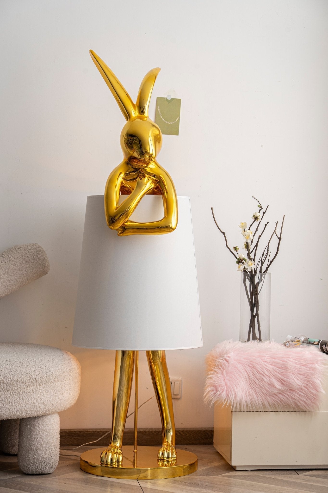 Sedr Luxurious Hare Silhouette Floor Lamp-Neutral Decor