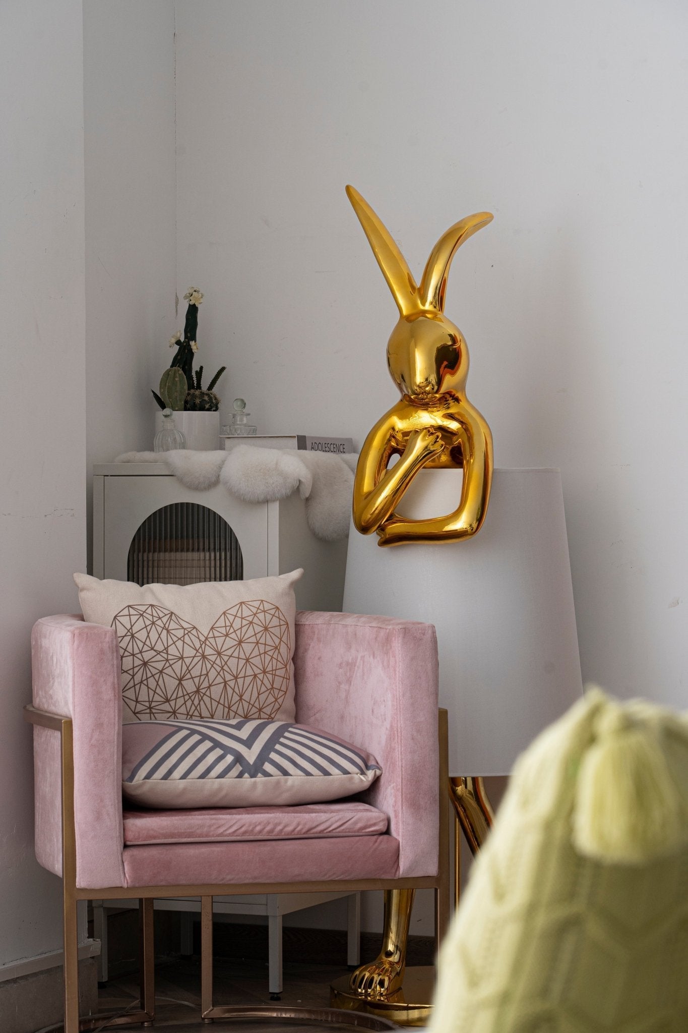 Sedr Luxurious Hare Silhouette Floor Lamp-Neutral Decor
