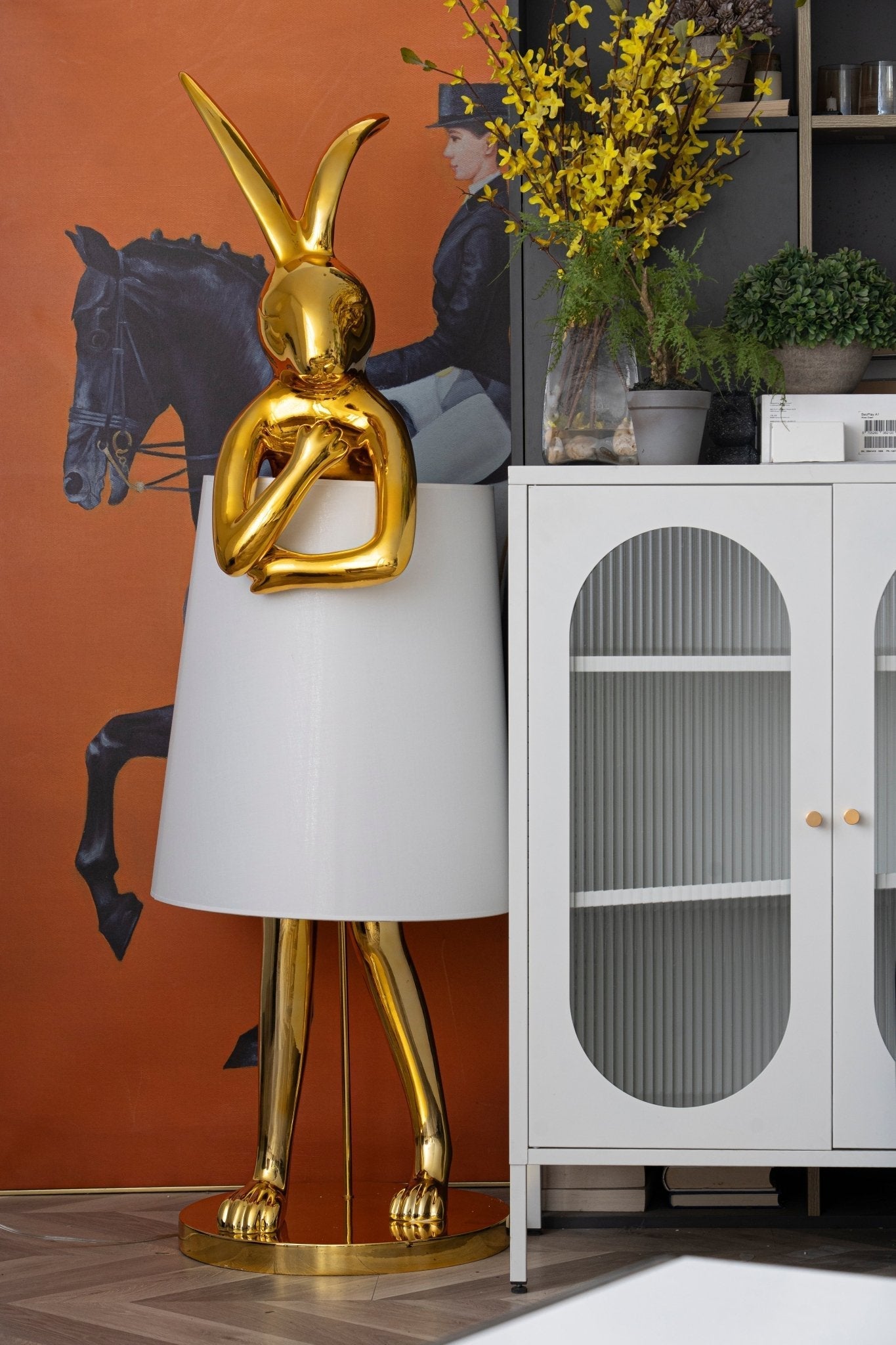 Sedr Luxurious Hare Silhouette Floor Lamp-Neutral Decor