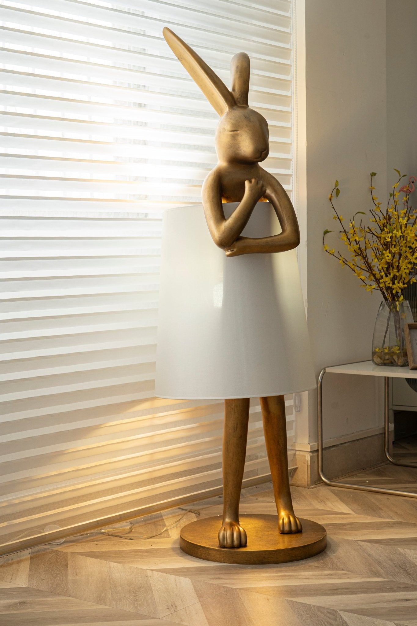 Sedr Luxurious Hare Silhouette Floor Lamp-Neutral Decor