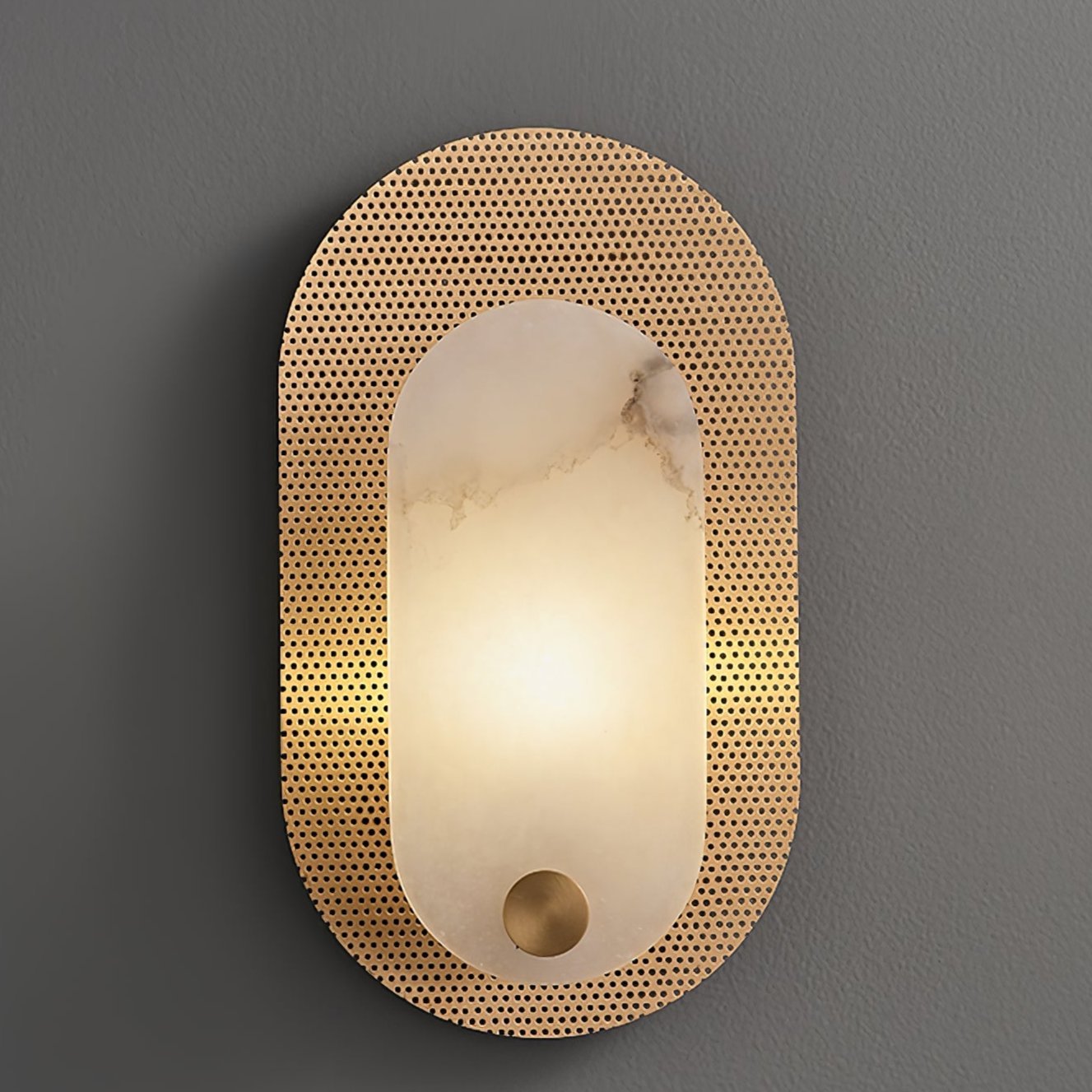 Xlen Alabaster Wall Lamp-Neutral Decor