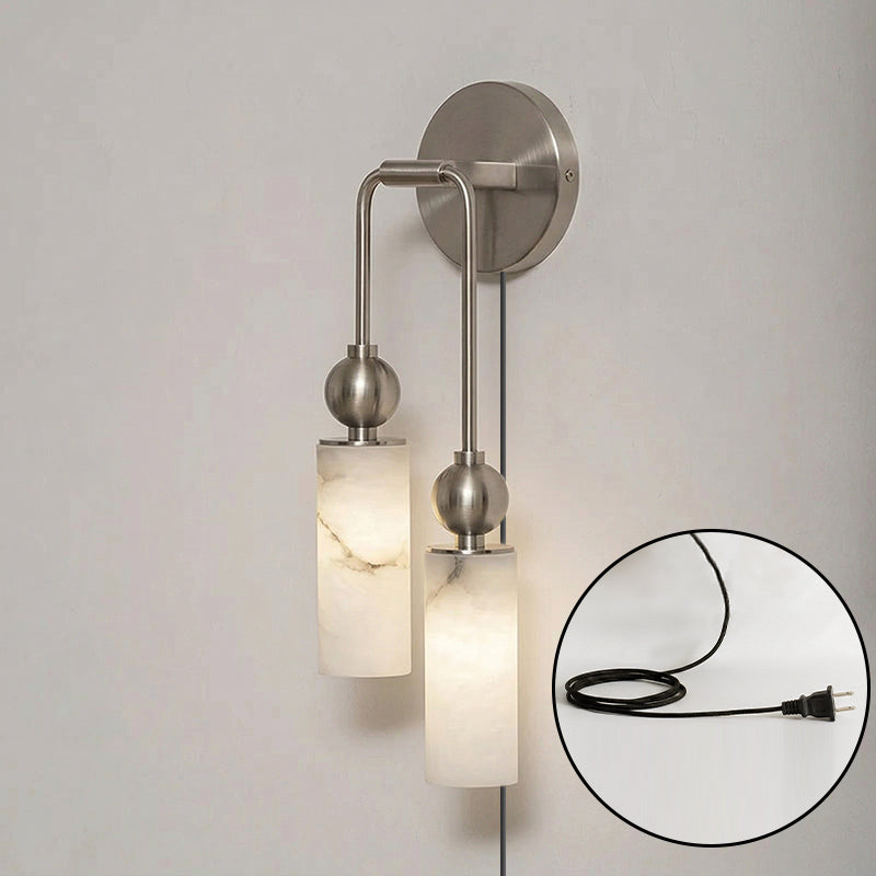 Full view of the 1-head sconce in the black finish.
