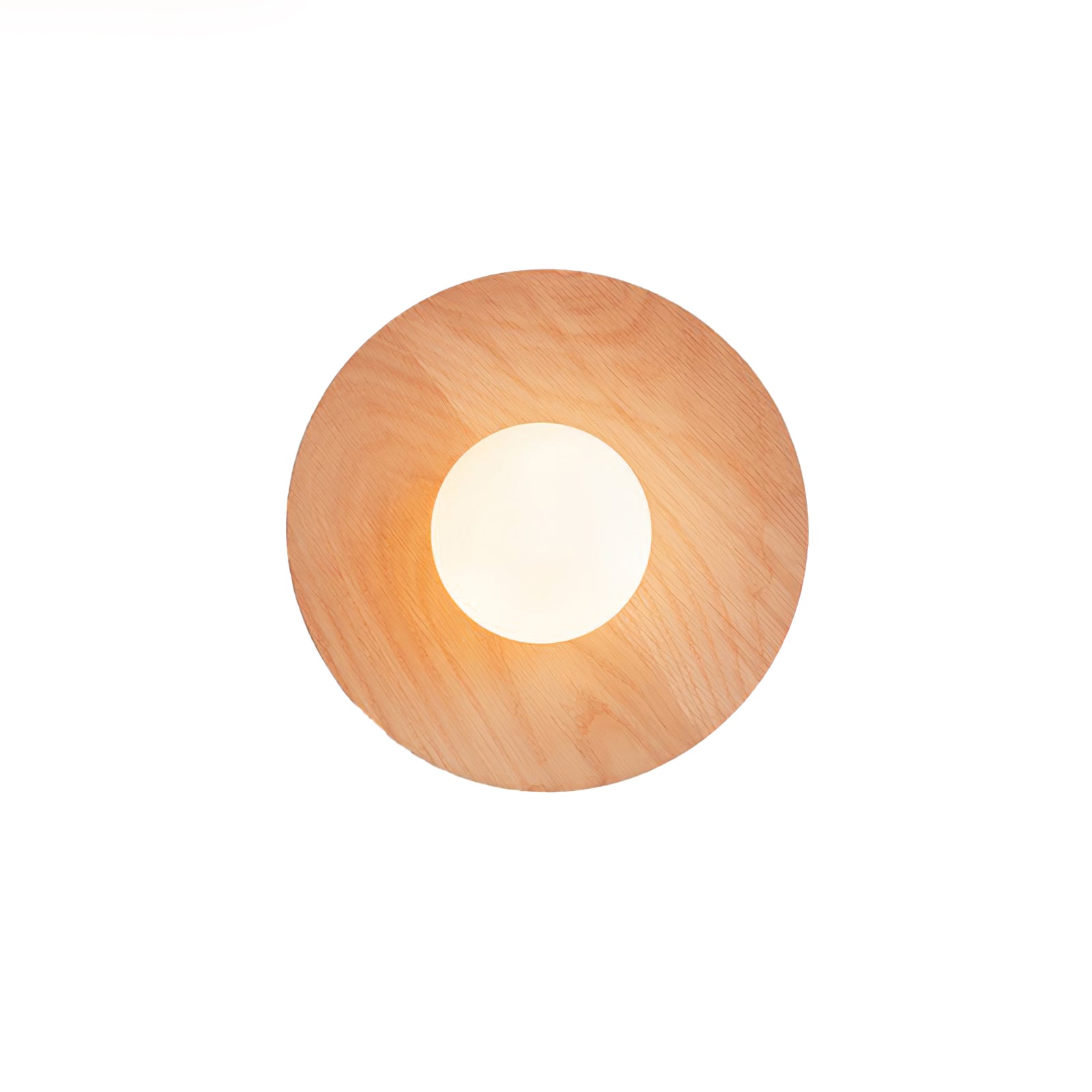 Eloza Modern Minimalist Wooden Glass Wall Light-Neutral Decor