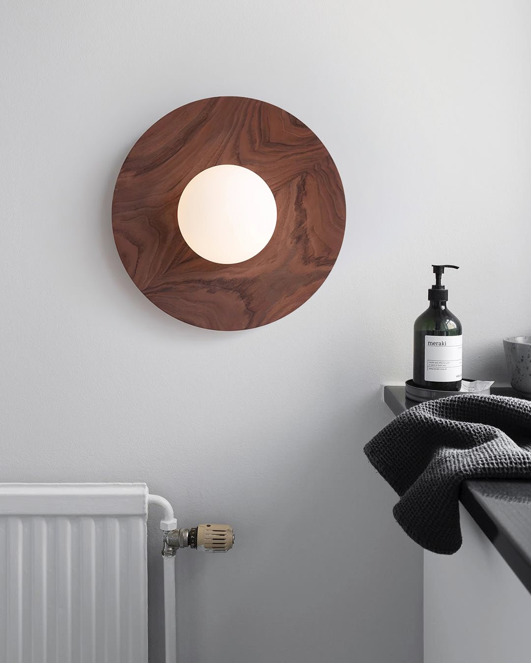 Eloza Modern Minimalist Wooden Glass Wall Light-Neutral Decor