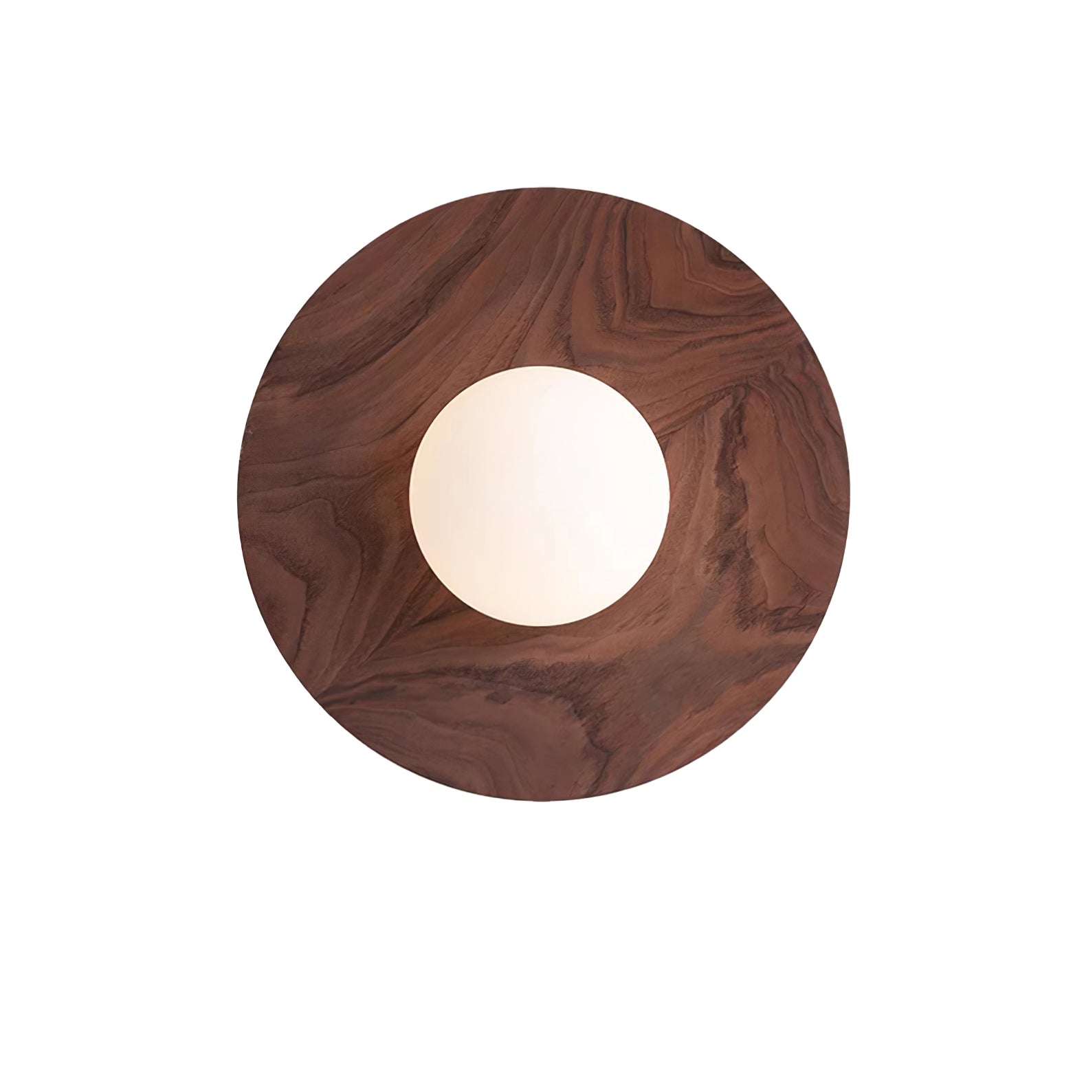 Eloza Modern Minimalist Wooden Glass Wall Light-Neutral Decor