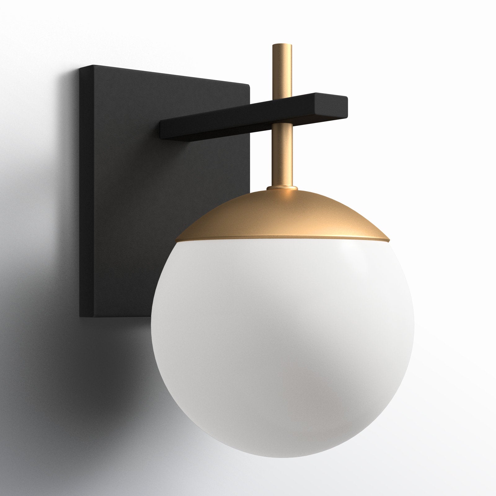 Ealior Modern Minimalist Globe Glass Sconce Wall lamp-Neutral Decor