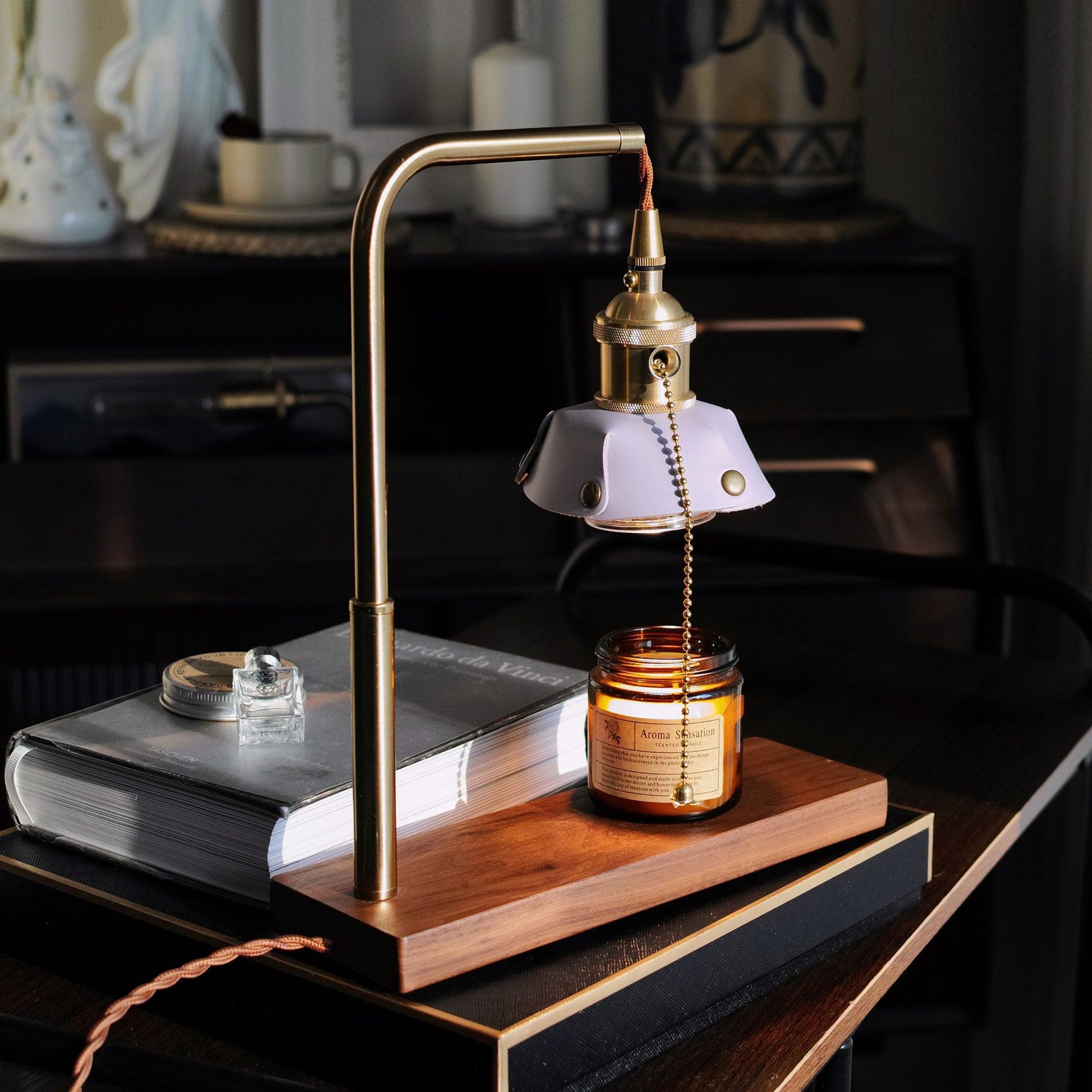 Clark Modern Wood Table Lamp-Neutral Decor