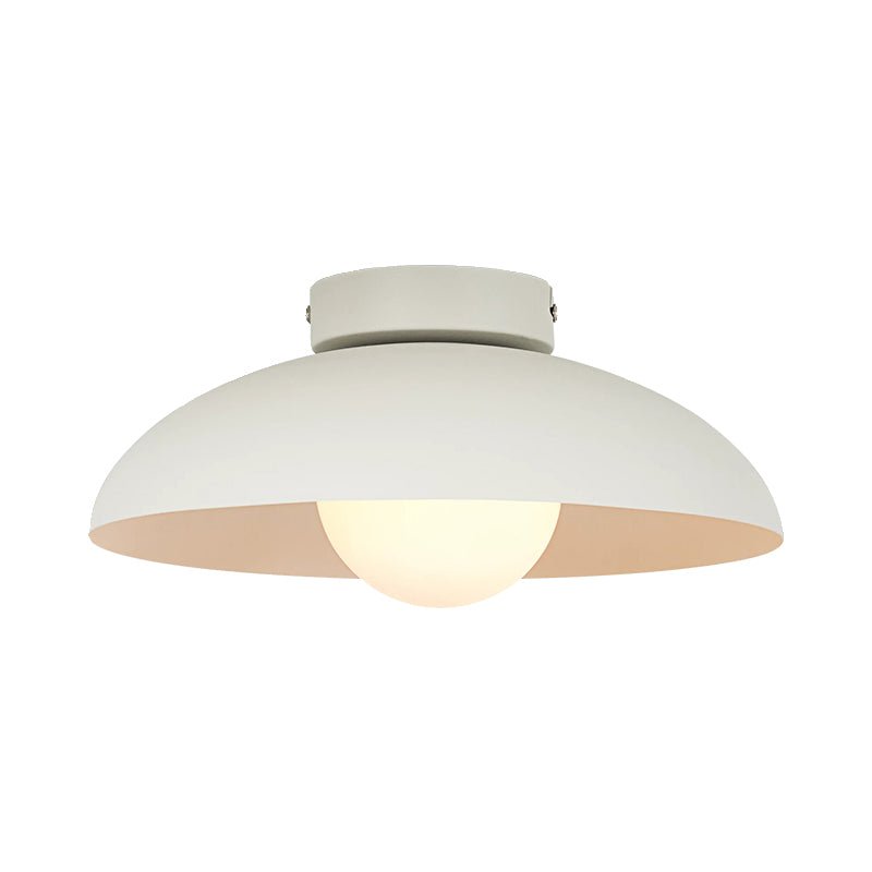 Zontes Nordic Art Dome Glass Ceiling Lamp-Neutral Decor