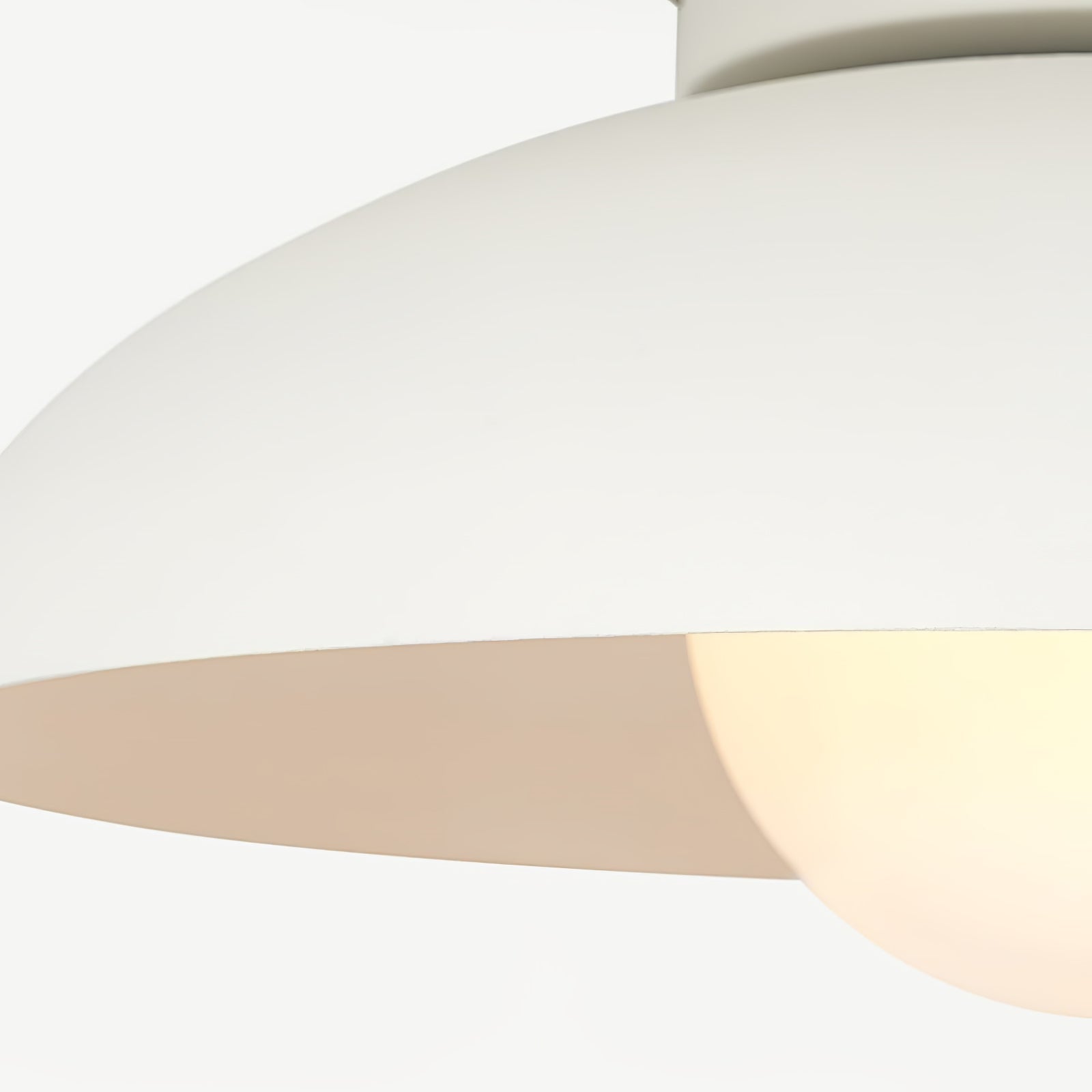 Zontes Nordic Art Dome Glass Ceiling Lamp-Neutral Decor