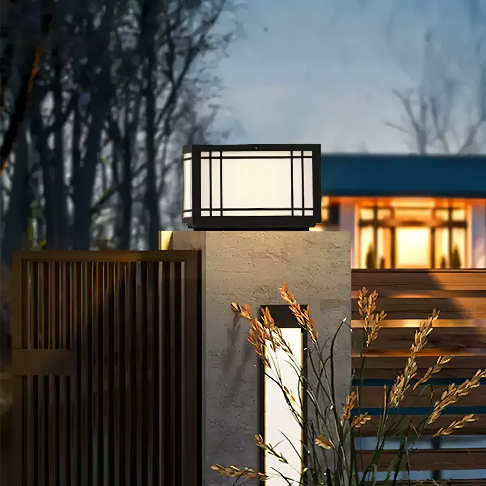 Harrison Classic Premium Solar Cube Outdoor Lamp-Neutral Decor
