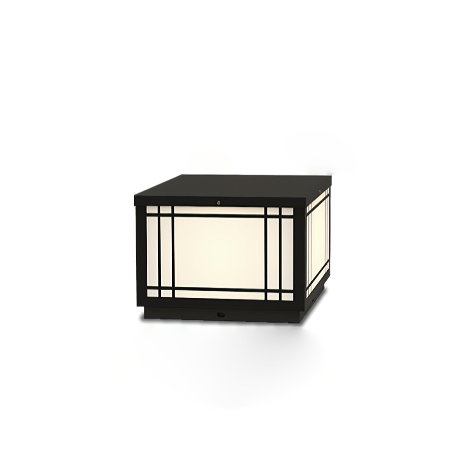 Harrison Classic Premium Solar Cube Outdoor Lamp-Neutral Decor