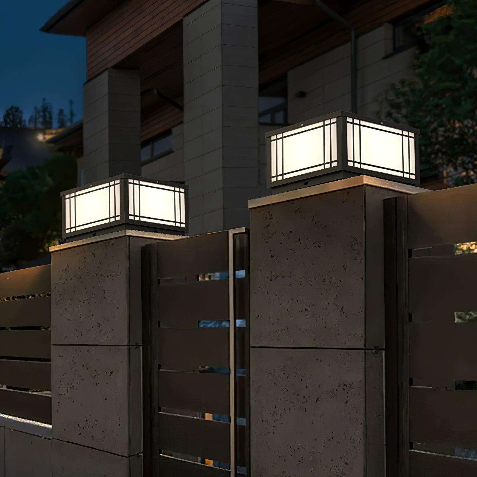 Harrison Classic Premium Solar Cube Outdoor Lamp-Neutral Decor