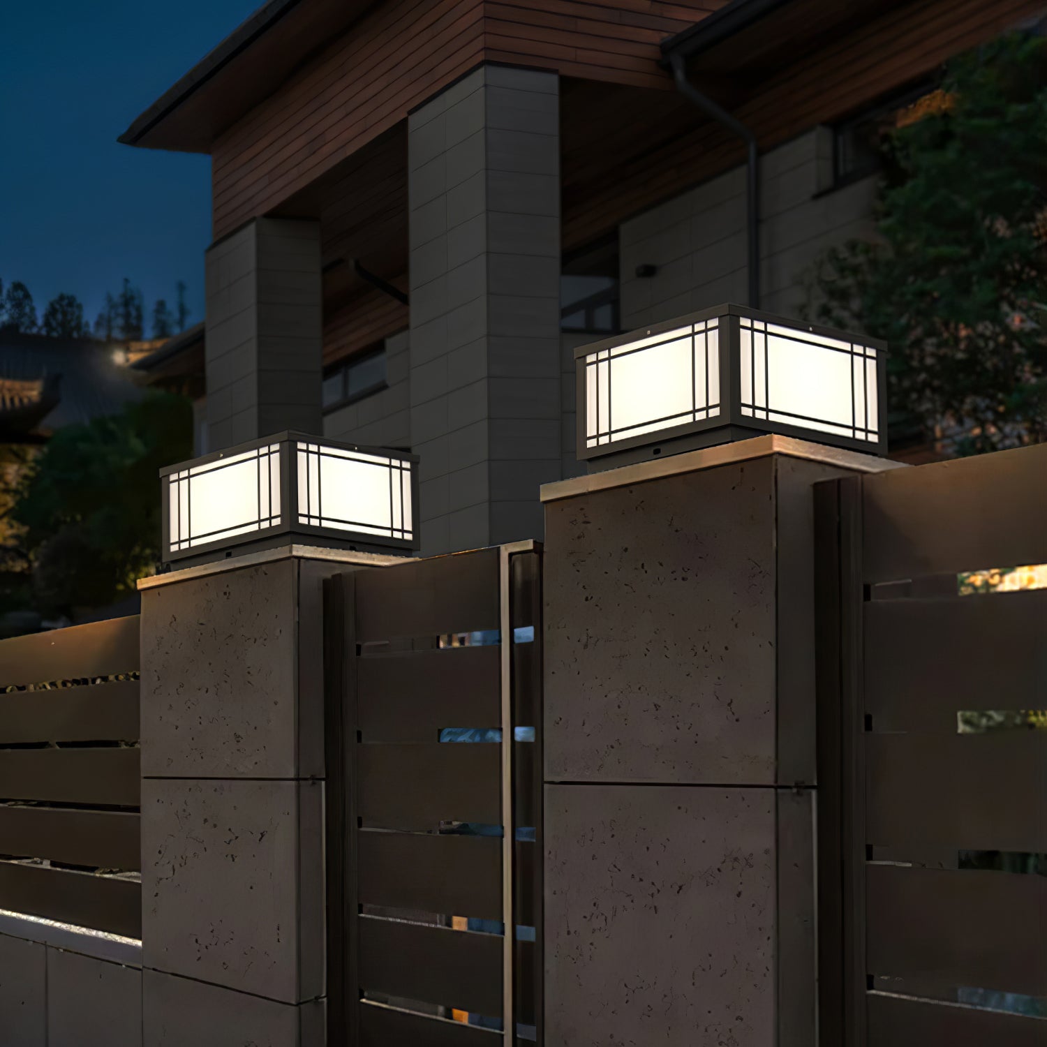 Harrison Classic Premium Solar Cube Outdoor Lamp-Neutral Decor