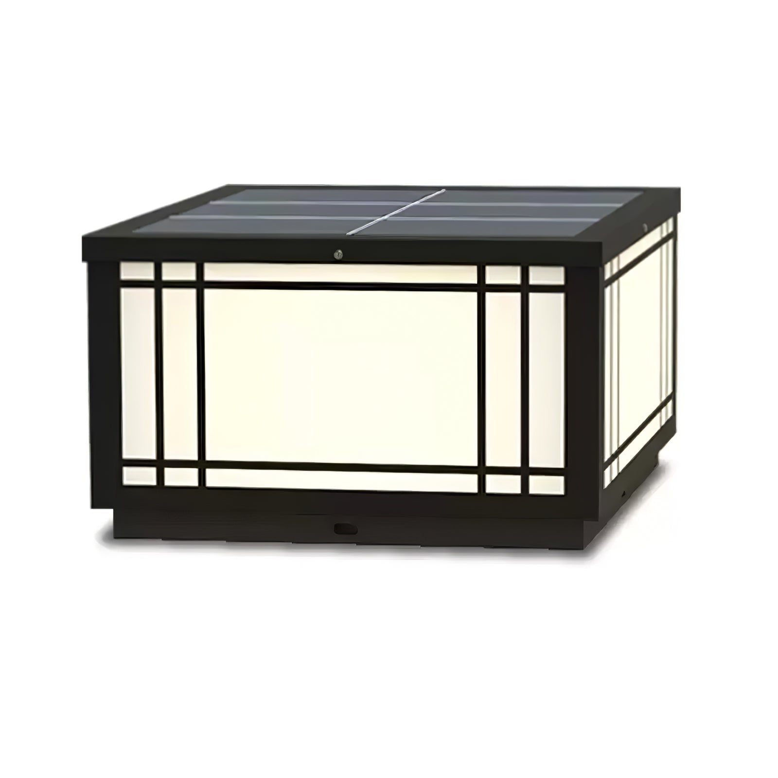 Harrison Classic Premium Solar Cube Outdoor Lamp-Neutral Decor