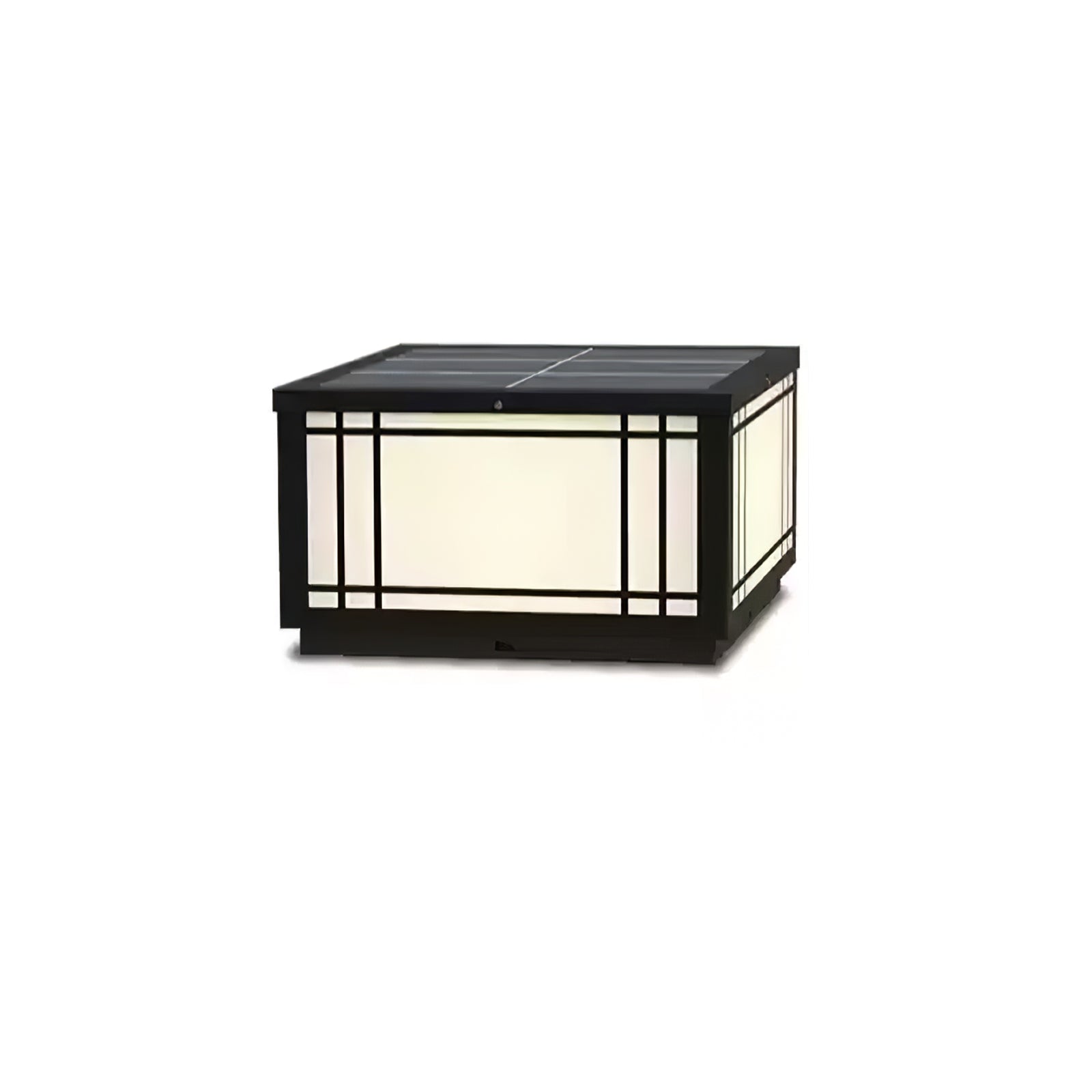 Harrison Classic Premium Solar Cube Outdoor Lamp-Neutral Decor