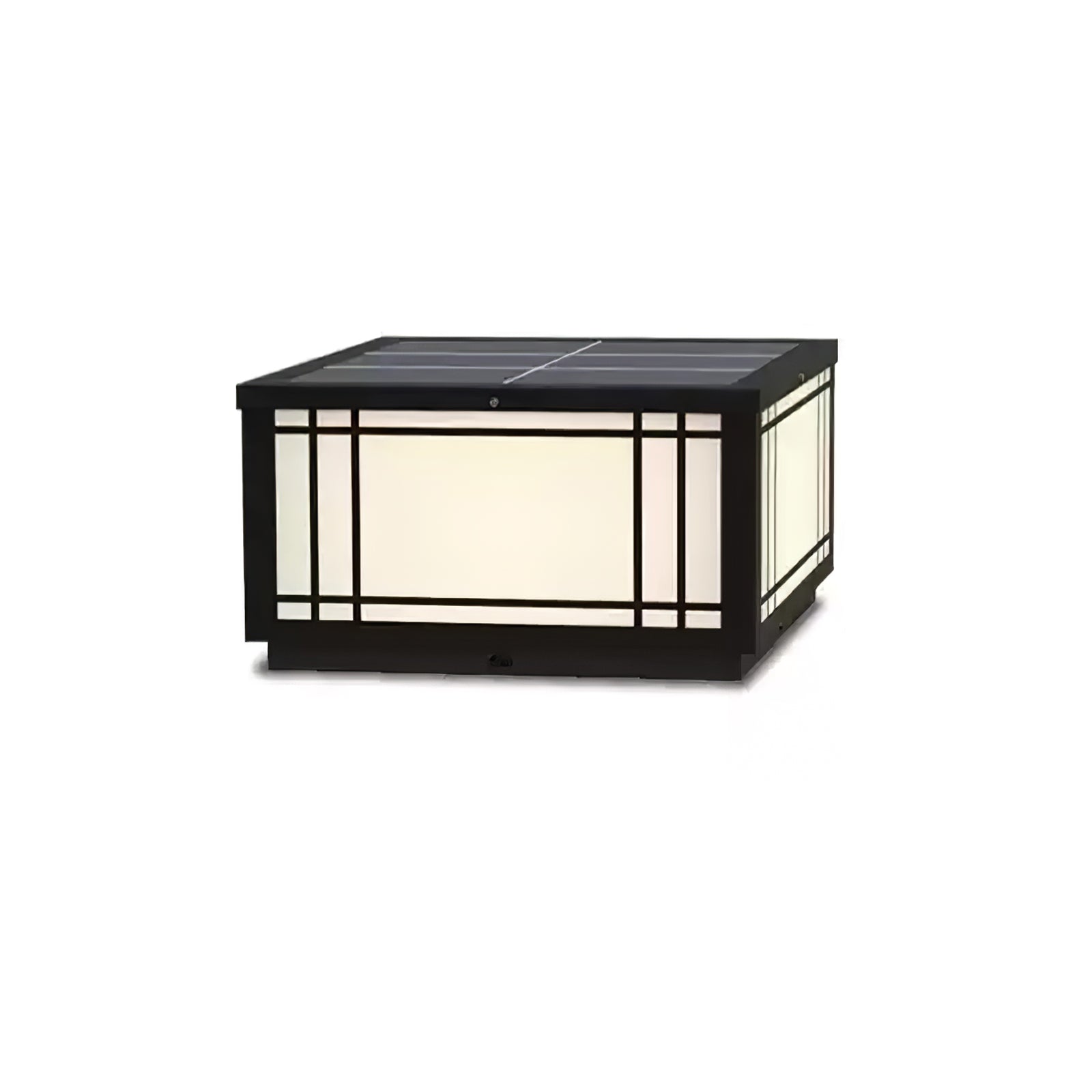 Harrison Classic Premium Solar Cube Outdoor Lamp-Neutral Decor