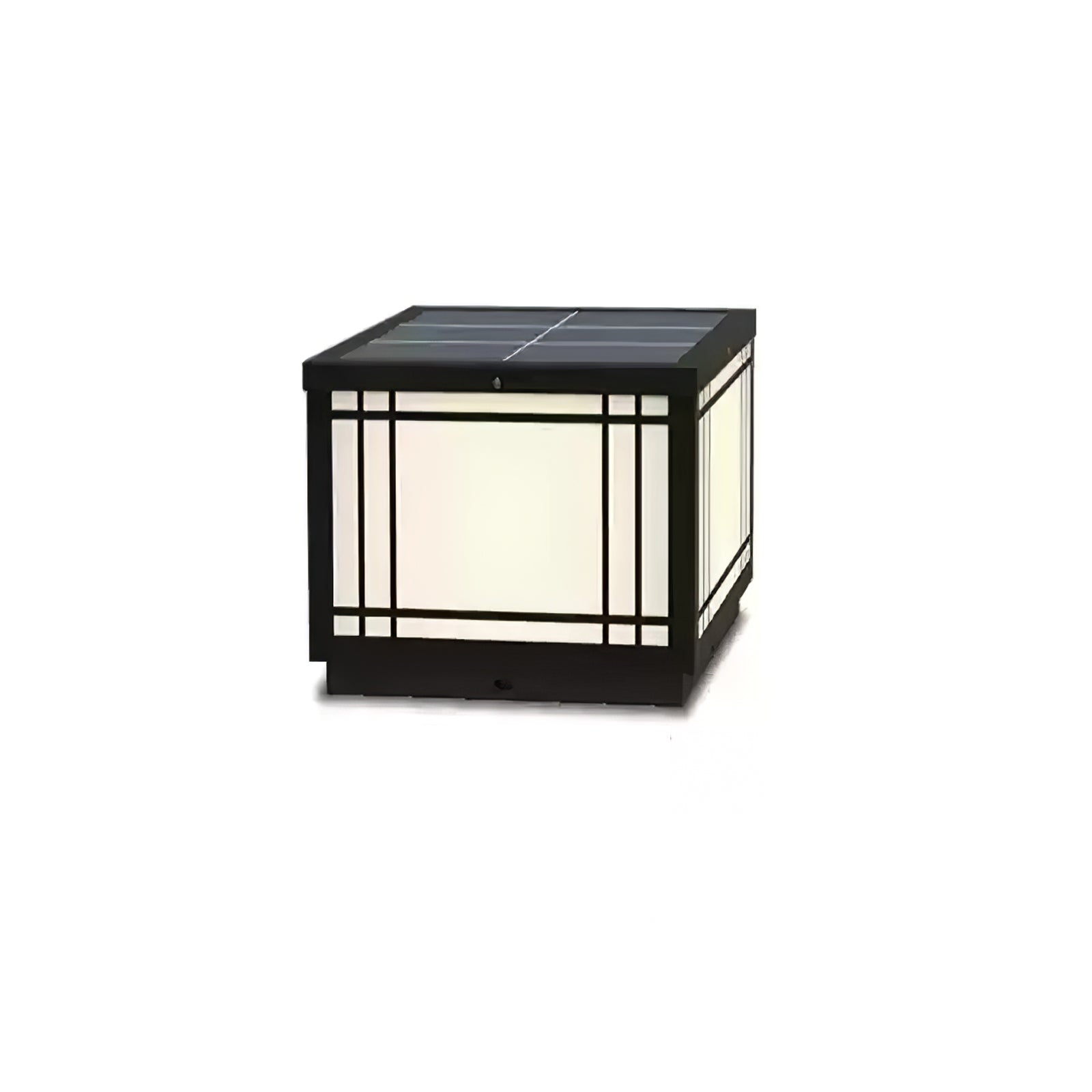 Harrison Classic Premium Solar Cube Outdoor Lamp-Neutral Decor