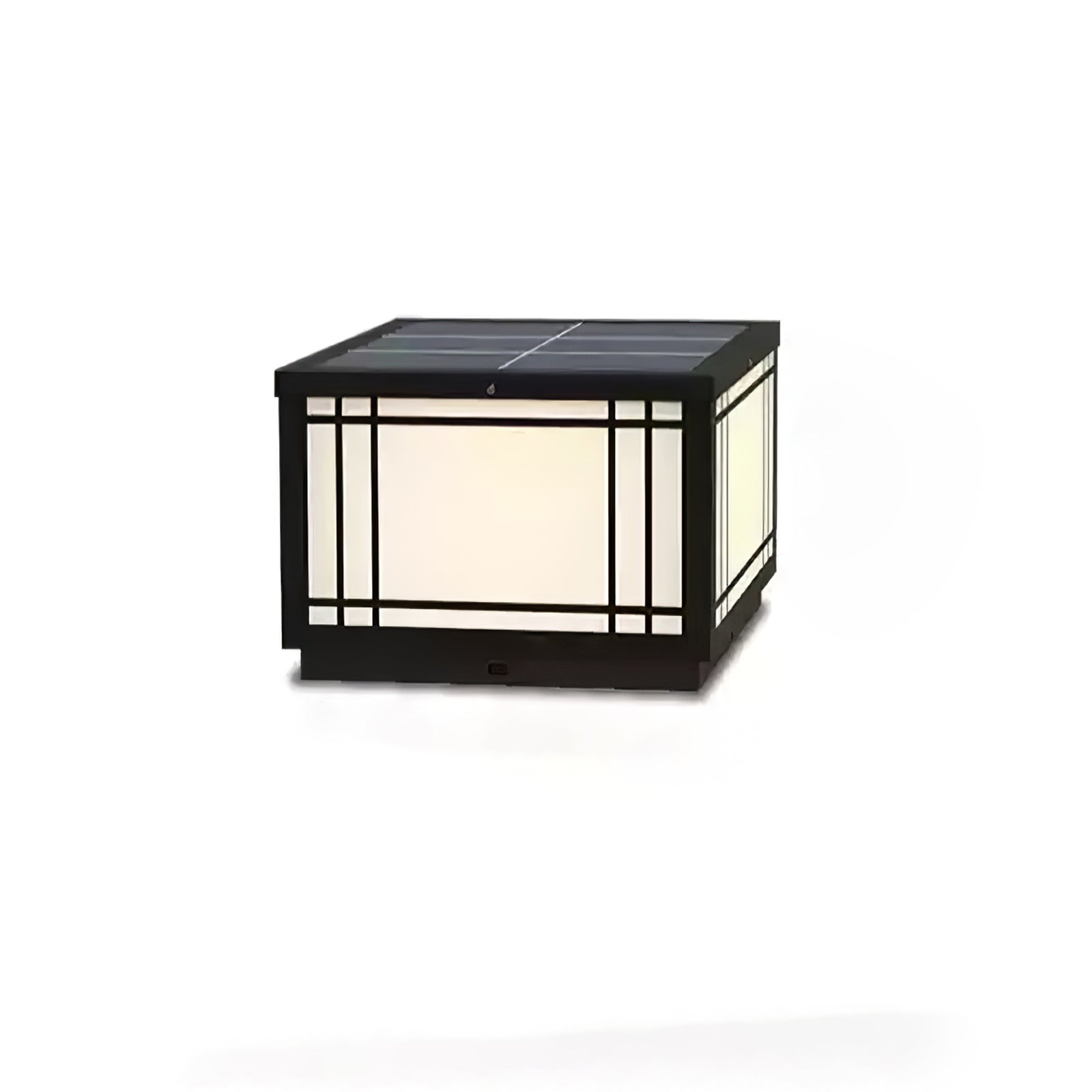 Harrison Classic Premium Solar Cube Outdoor Lamp-Neutral Decor