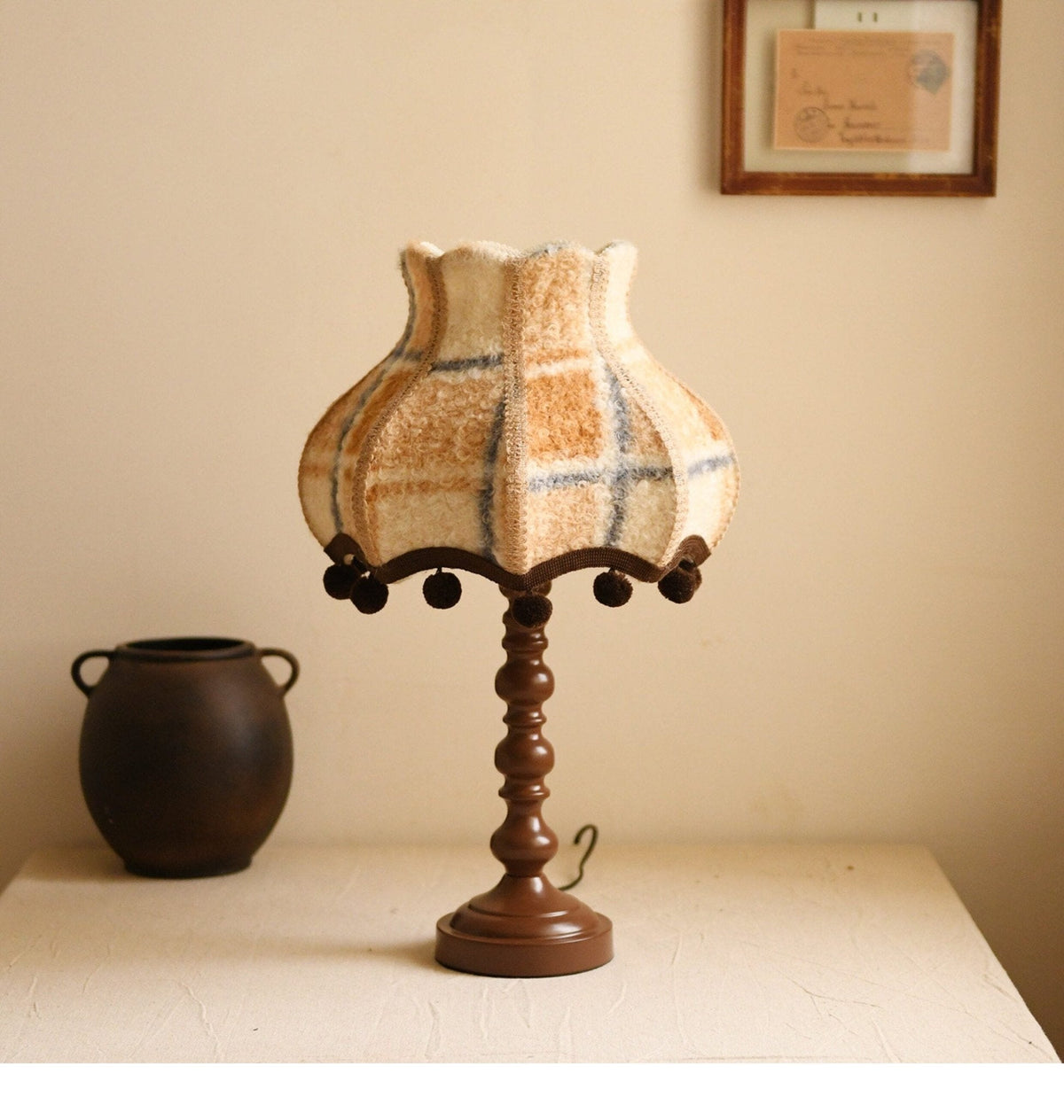 Evercroft Check Table Lamp