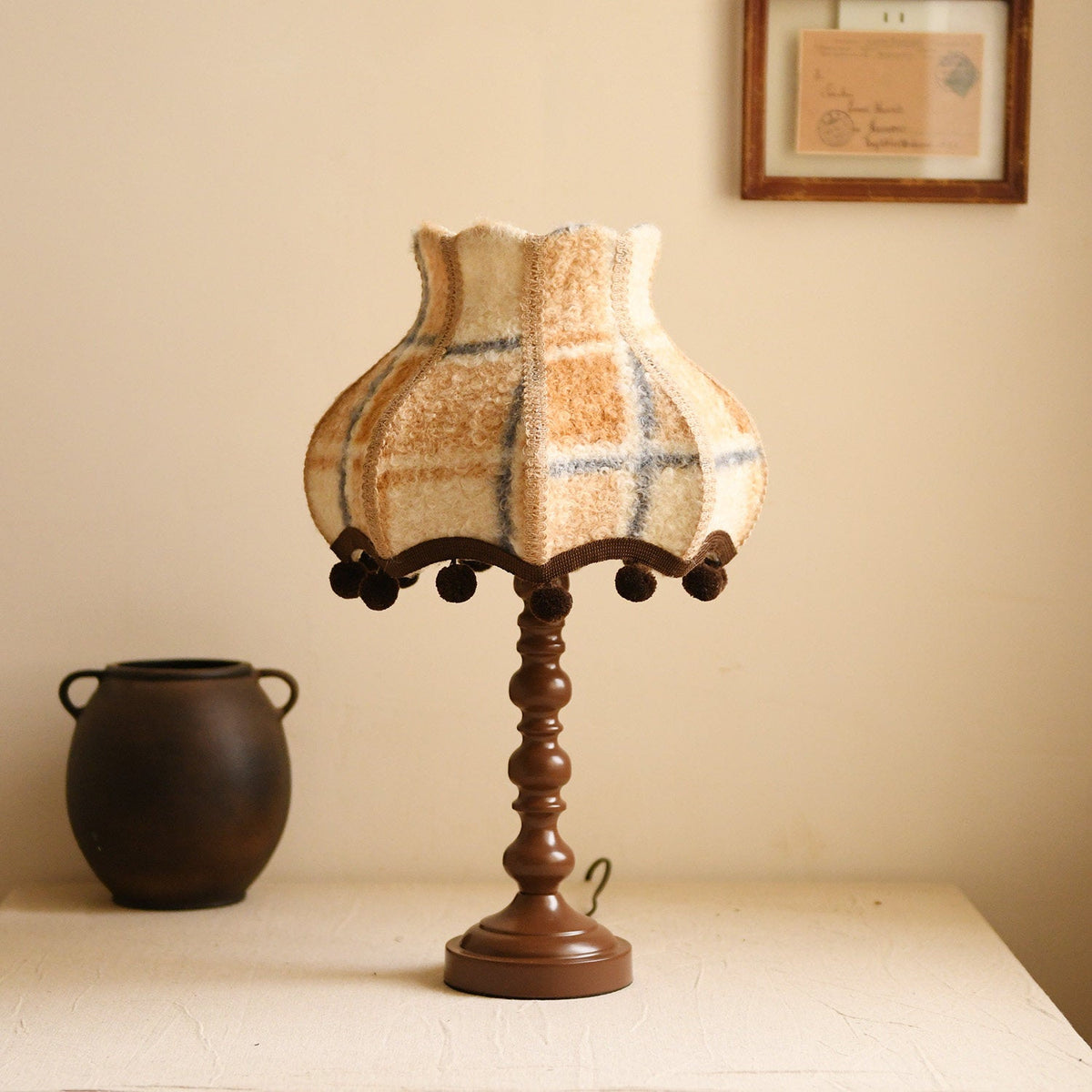 Evercroft Check Table Lamp