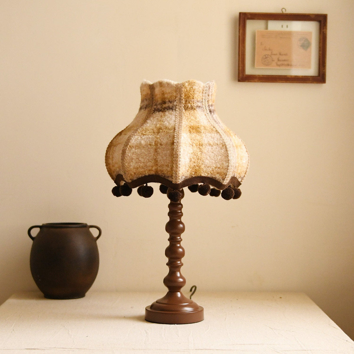 Evercroft Check Table Lamp