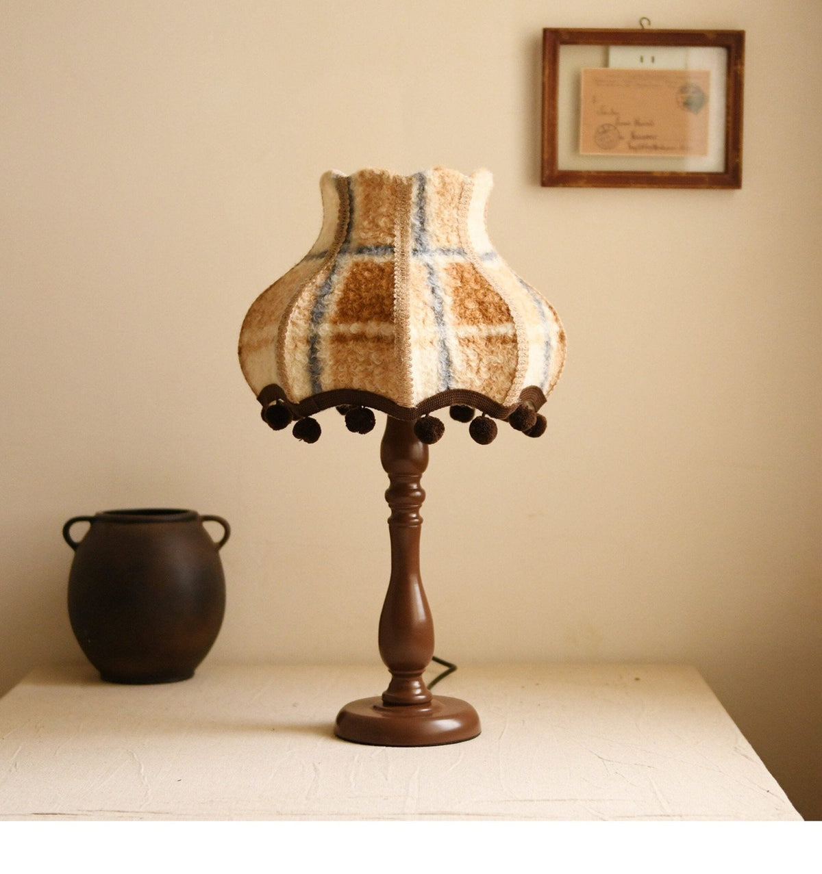 Evercroft Check Table Lamp