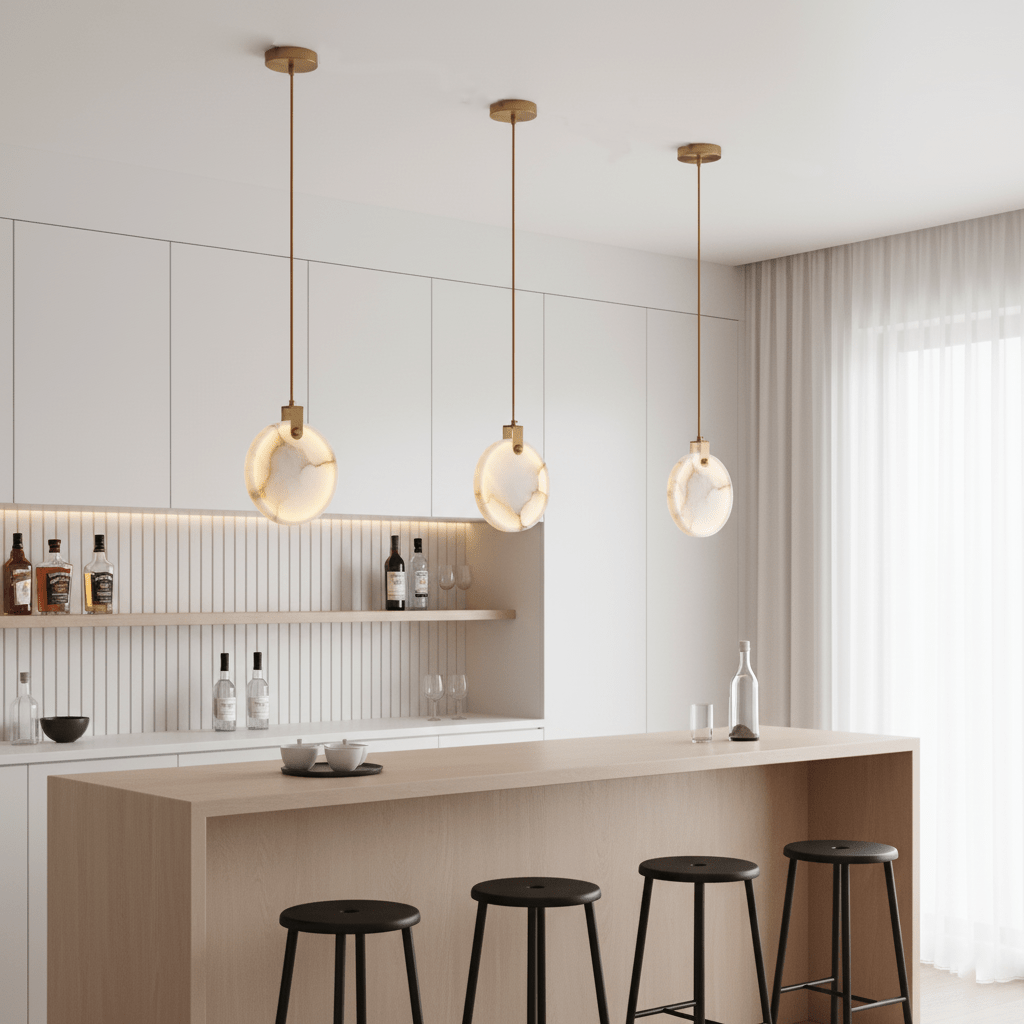 Harvest Alabaster Pendant Lamp-Neutral Decor