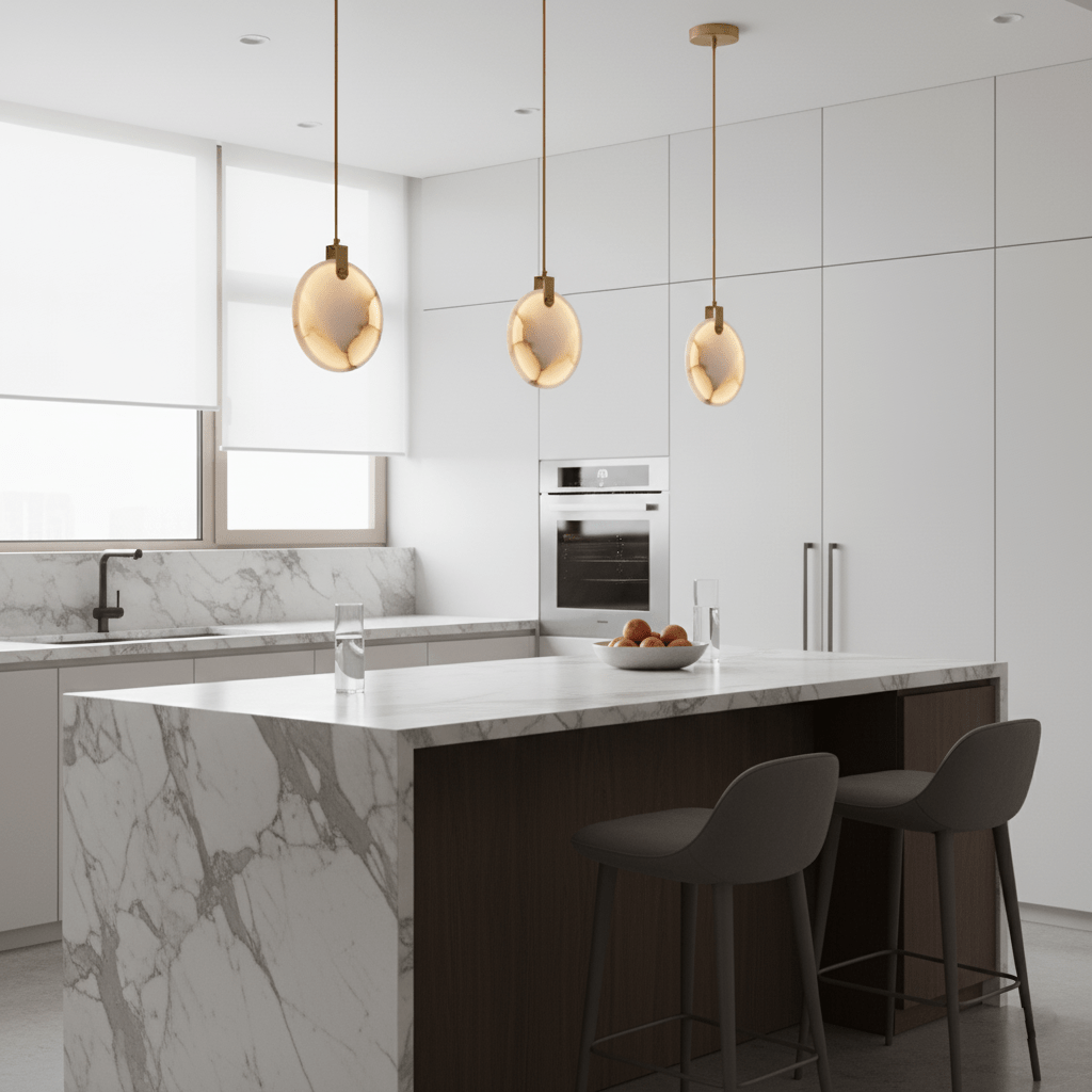 Harvest Alabaster Pendant Lamp-Neutral Decor