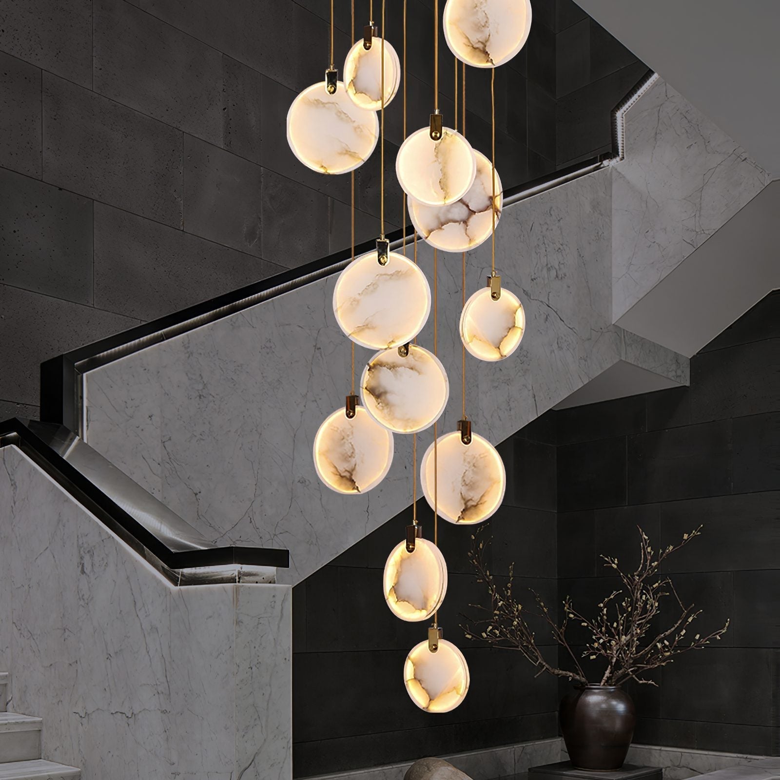 Lynore Alabaster Pendant Light-Neutral Decor