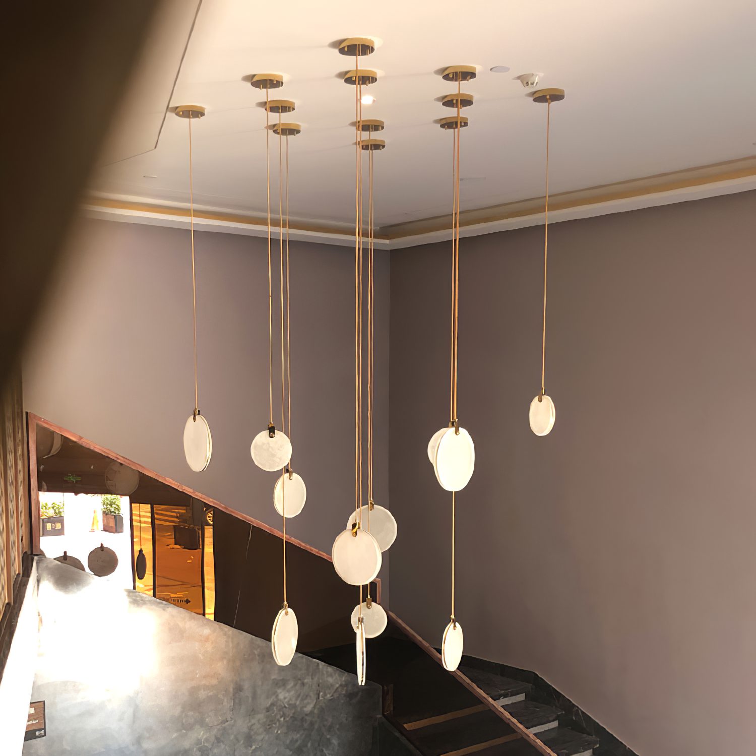 Lynore Alabaster Pendant Light-Neutral Decor