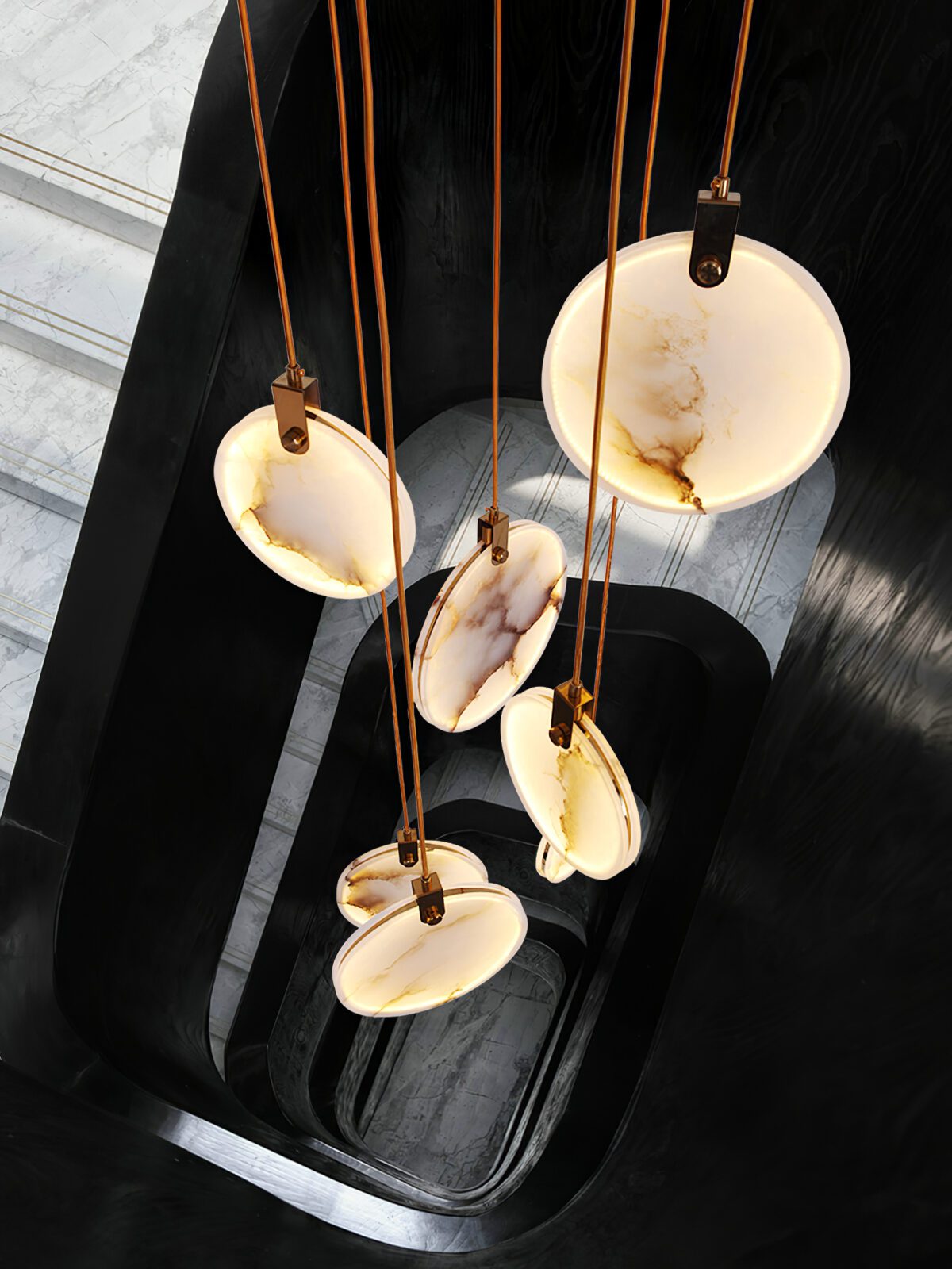 Lynore Alabaster Pendant Light-Neutral Decor