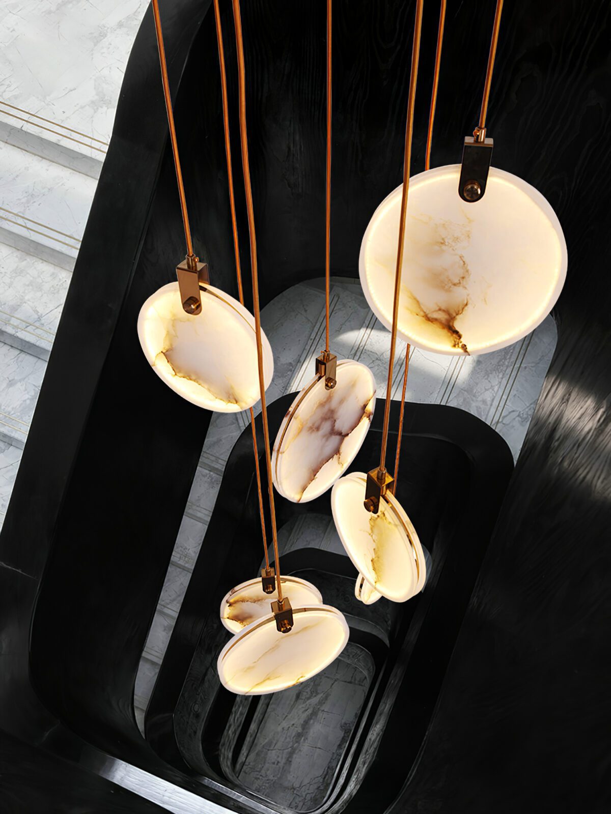 Lynore Alabaster Pendant Light-Neutral Decor