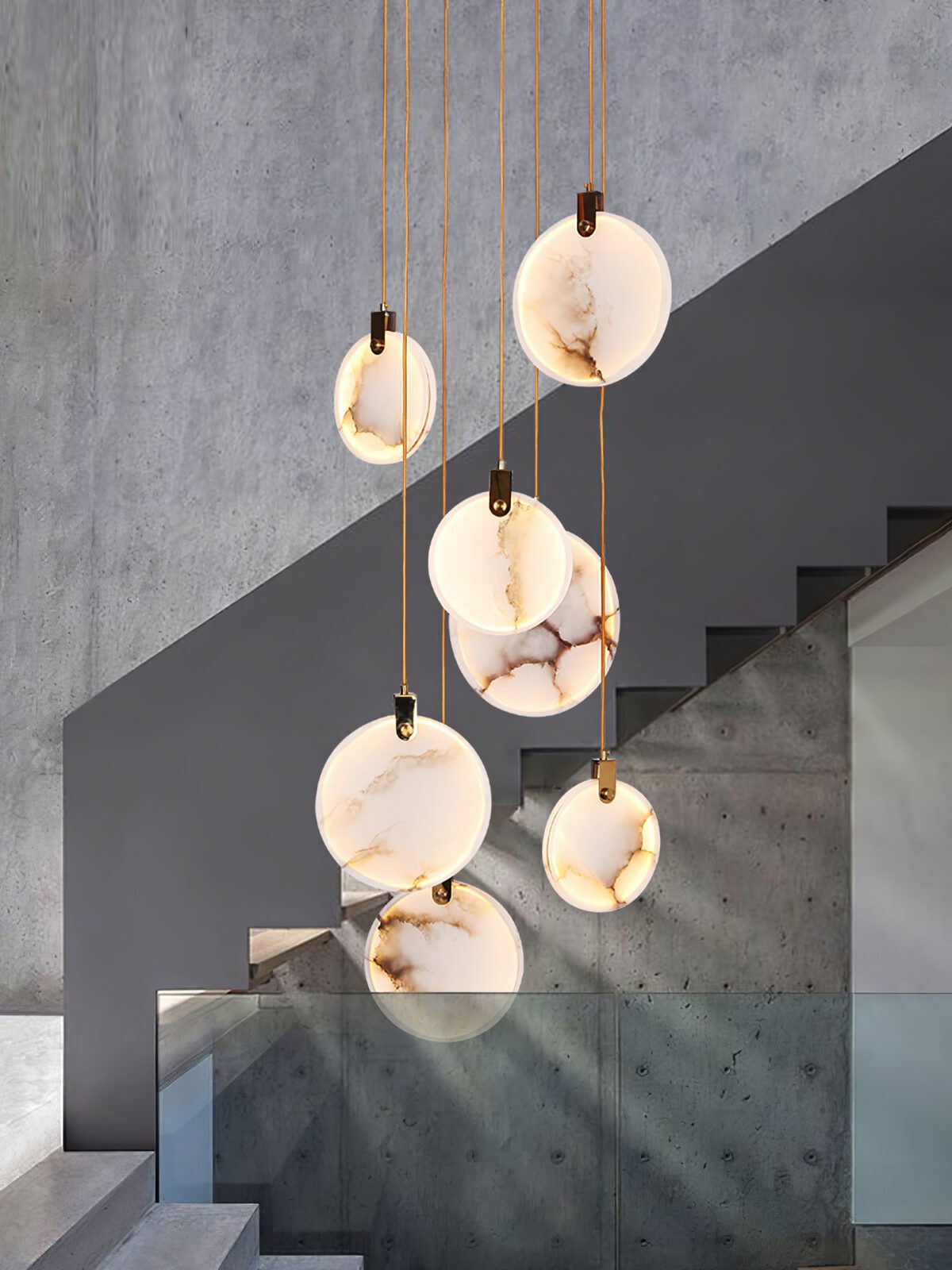 Lynore Alabaster Pendant Light-Neutral Decor