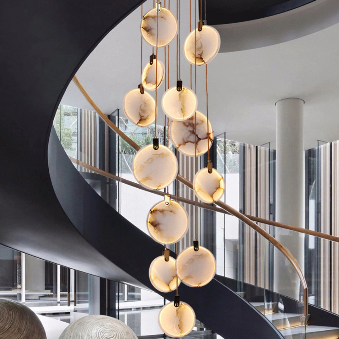 Lynore Alabaster Pendant Light-Neutral Decor