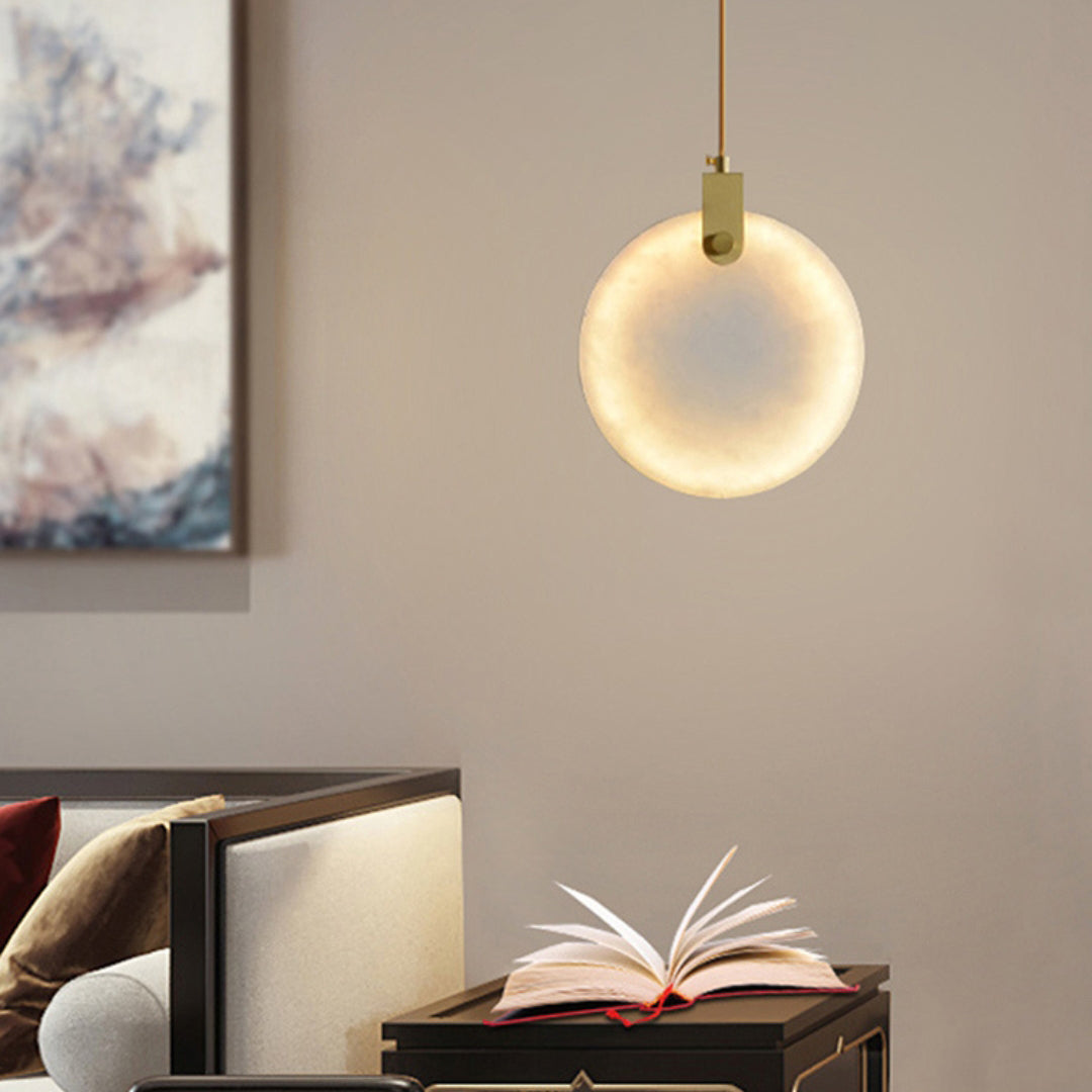 Lynore Alabaster Pendant Light-Neutral Decor