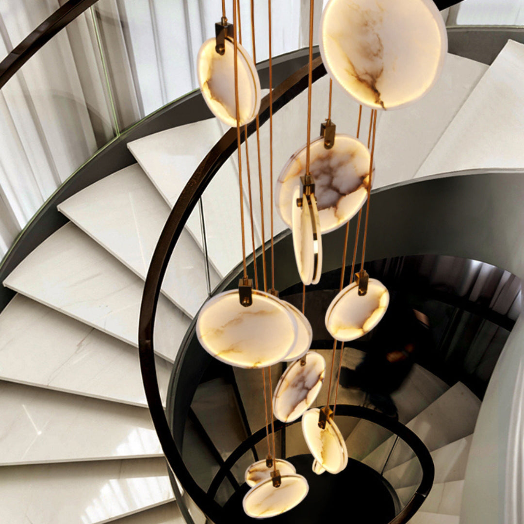 Lynore Alabaster Pendant Light-Neutral Decor