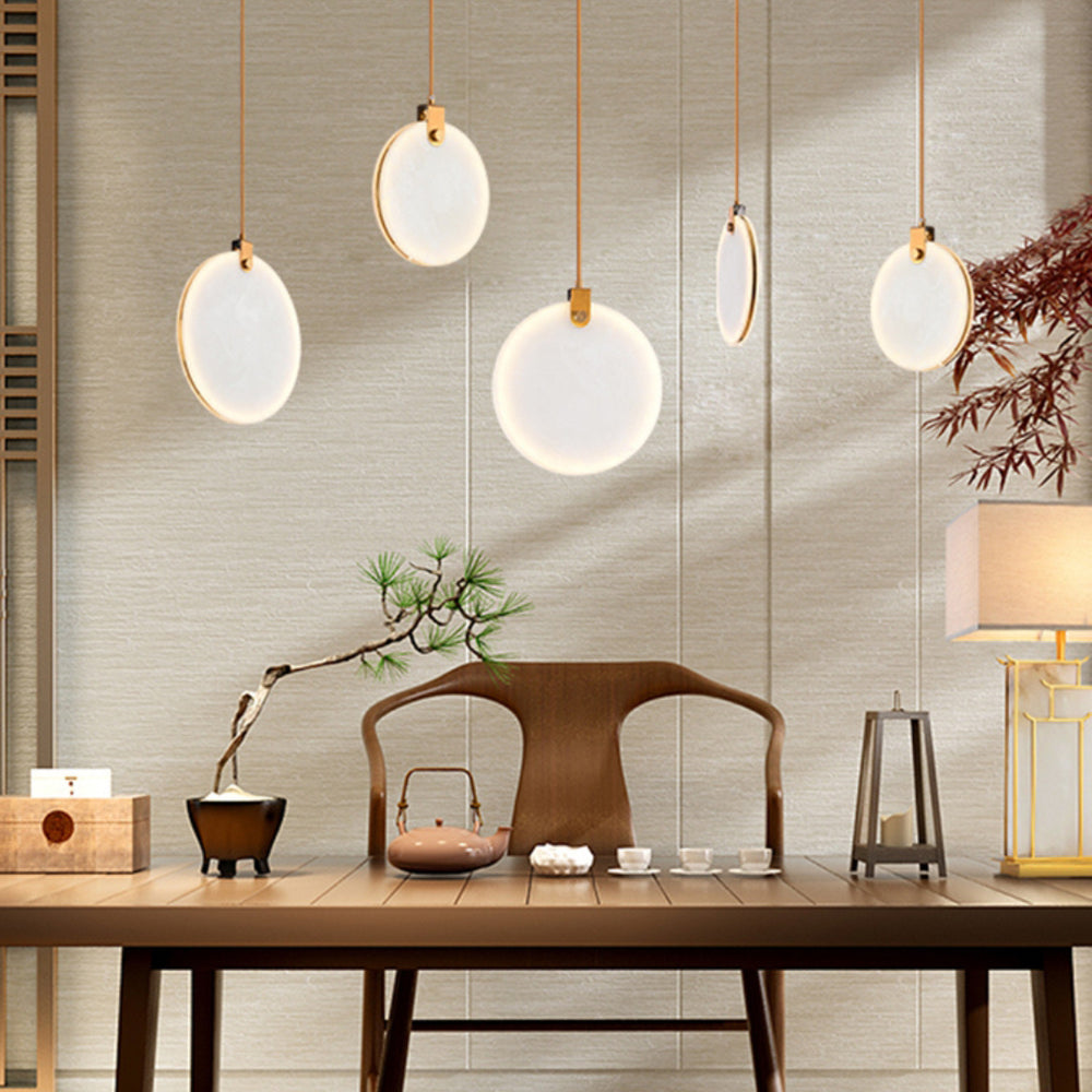 Lynore Alabaster Pendant Light-Neutral Decor