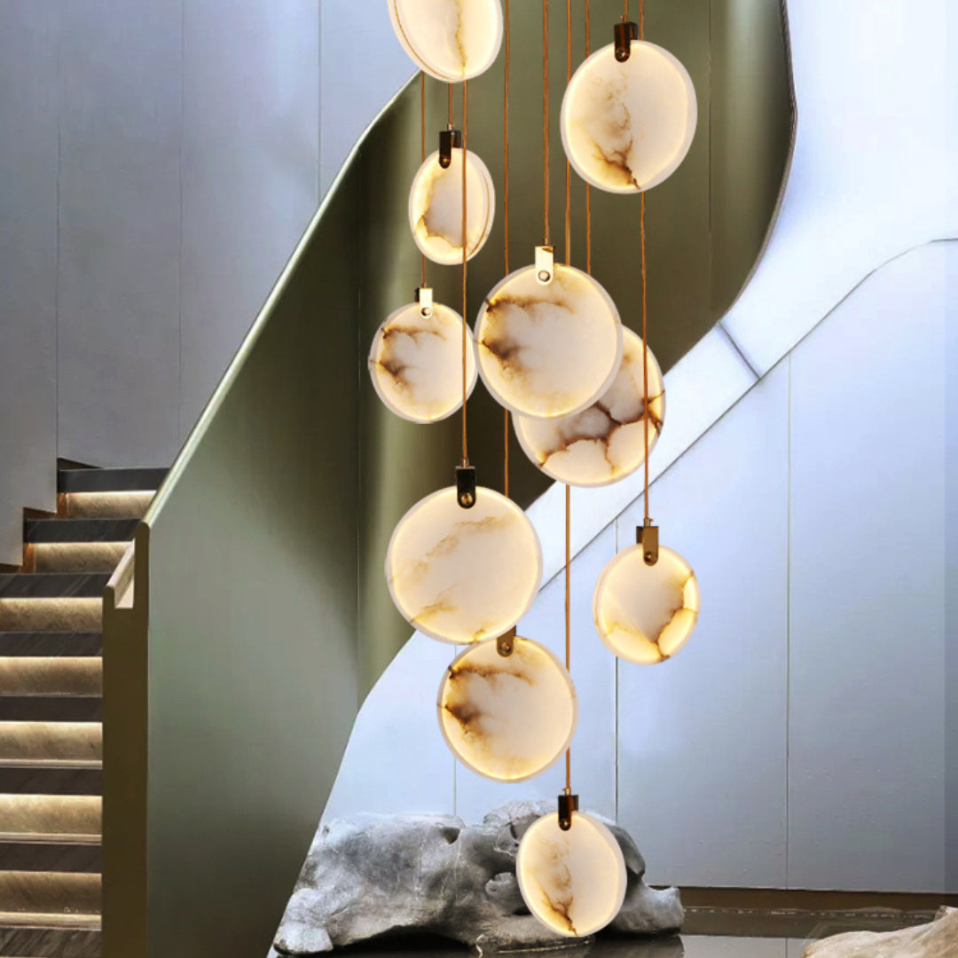 Lynore Alabaster Pendant Light-Neutral Decor