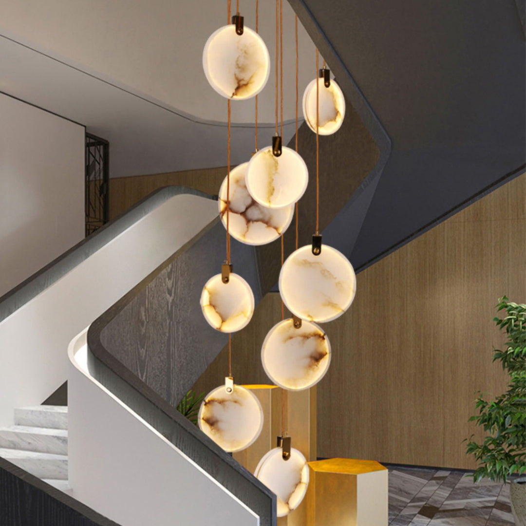 Lynore Alabaster Pendant Light-Neutral Decor
