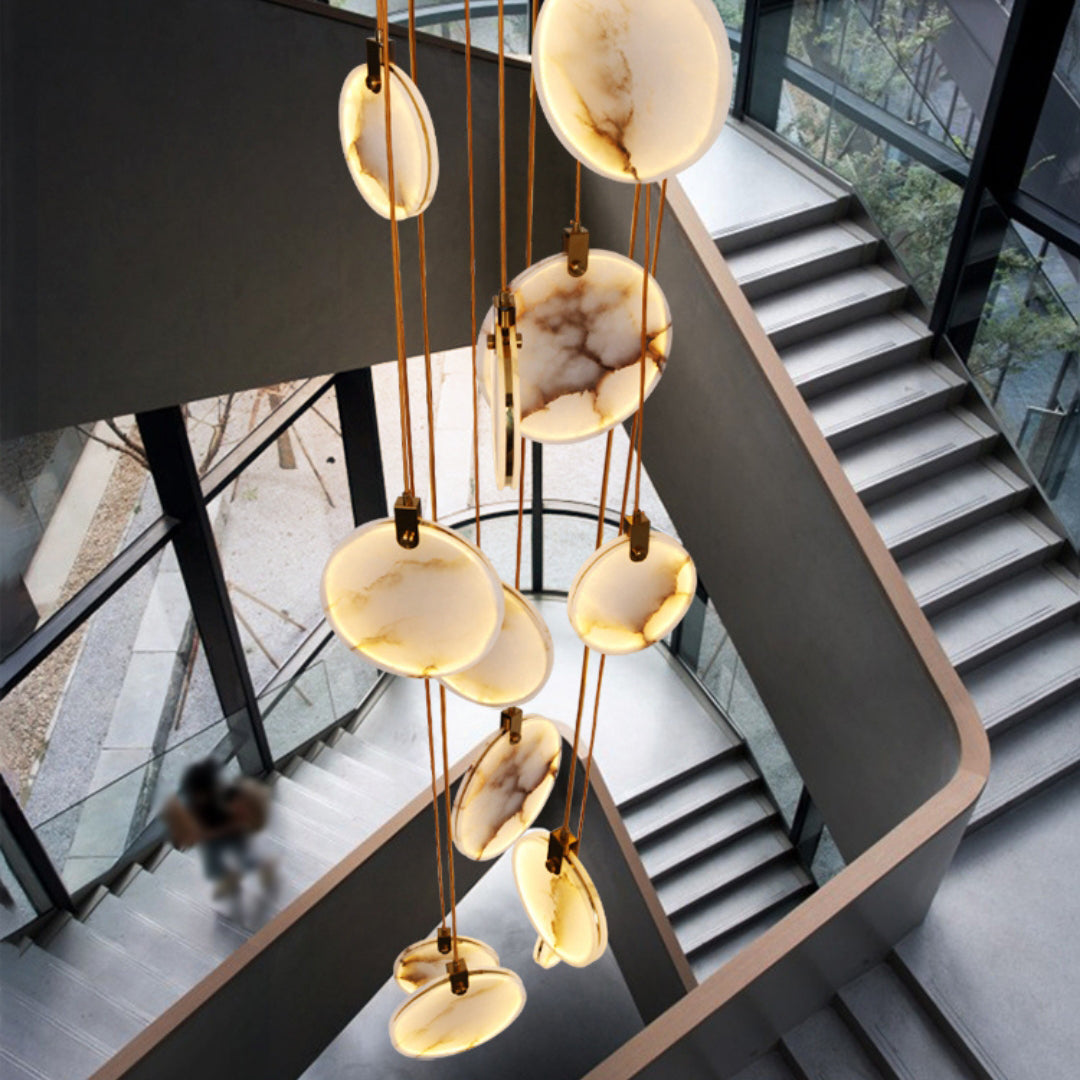 Lynore Alabaster Pendant Light-Neutral Decor