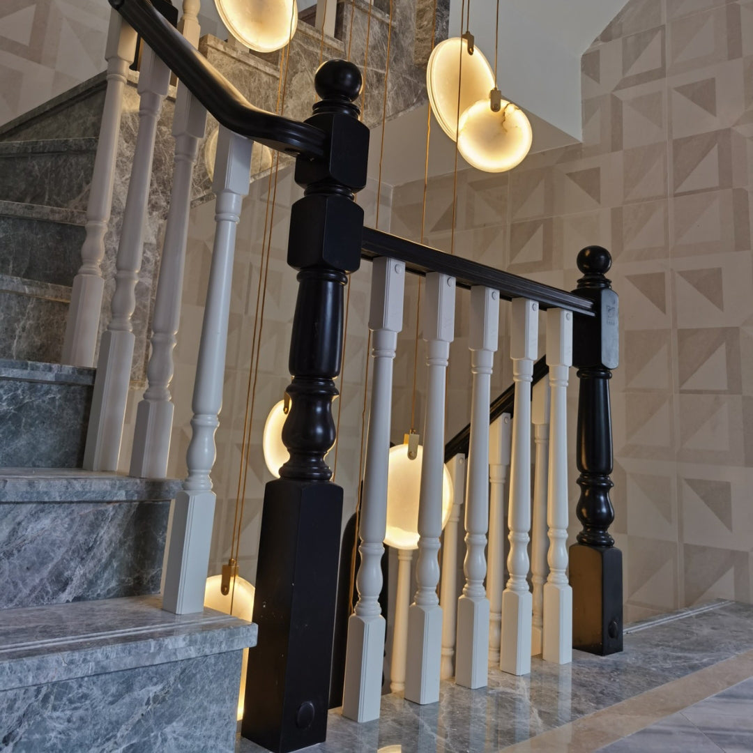 Lynore Alabaster Pendant Light-Neutral Decor