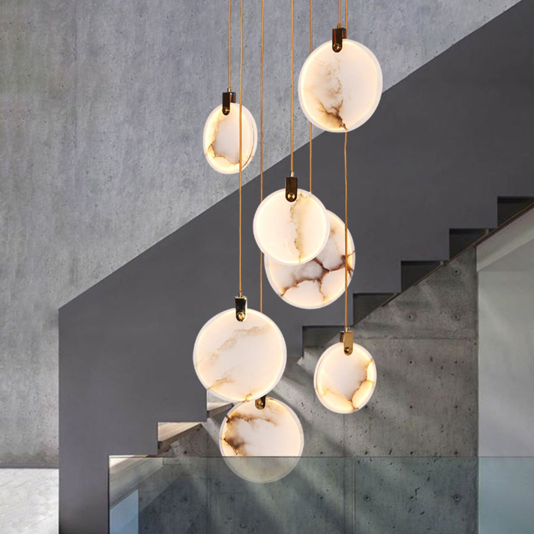Lynore Alabaster Pendant Light-Neutral Decor