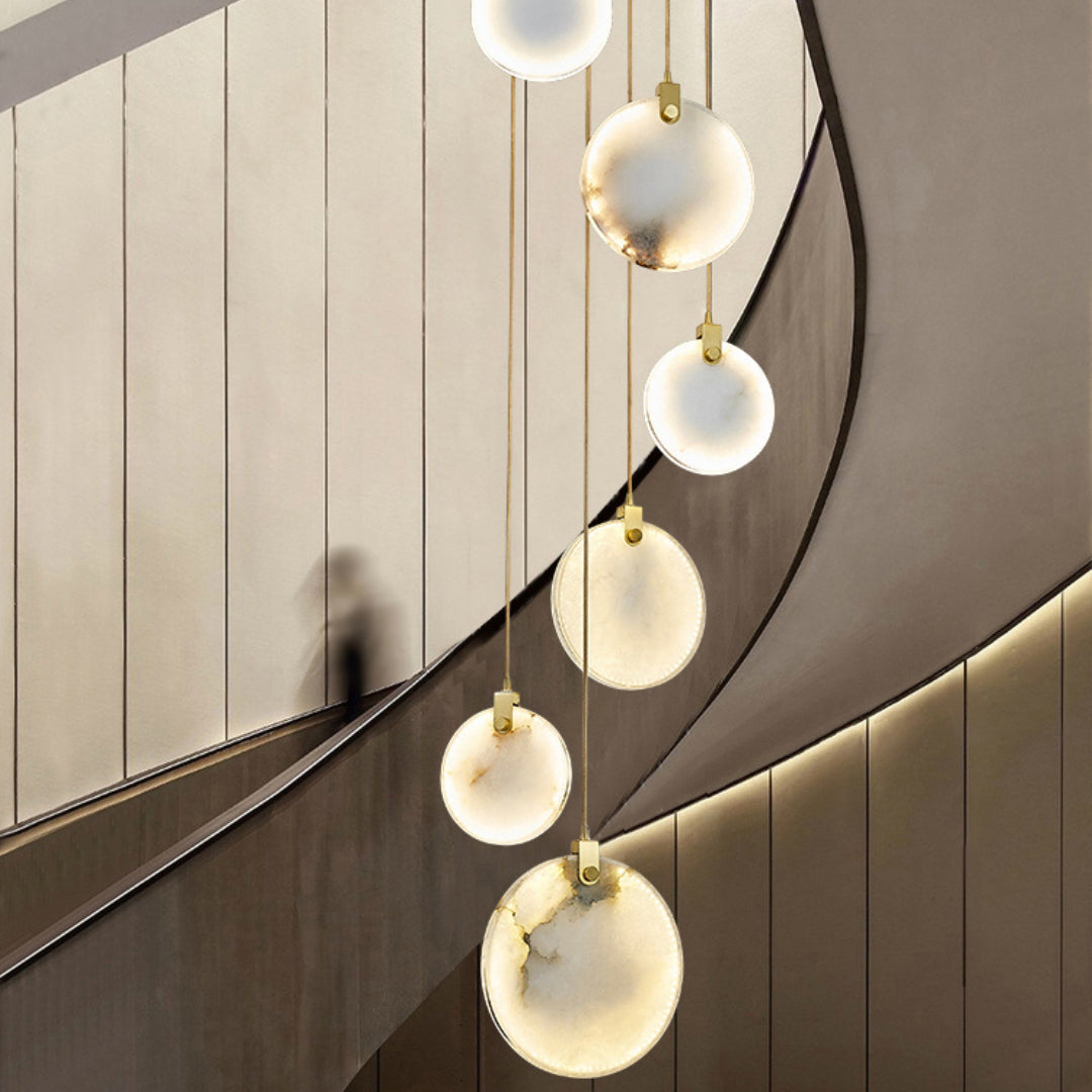 Lynore Alabaster Pendant Light-Neutral Decor