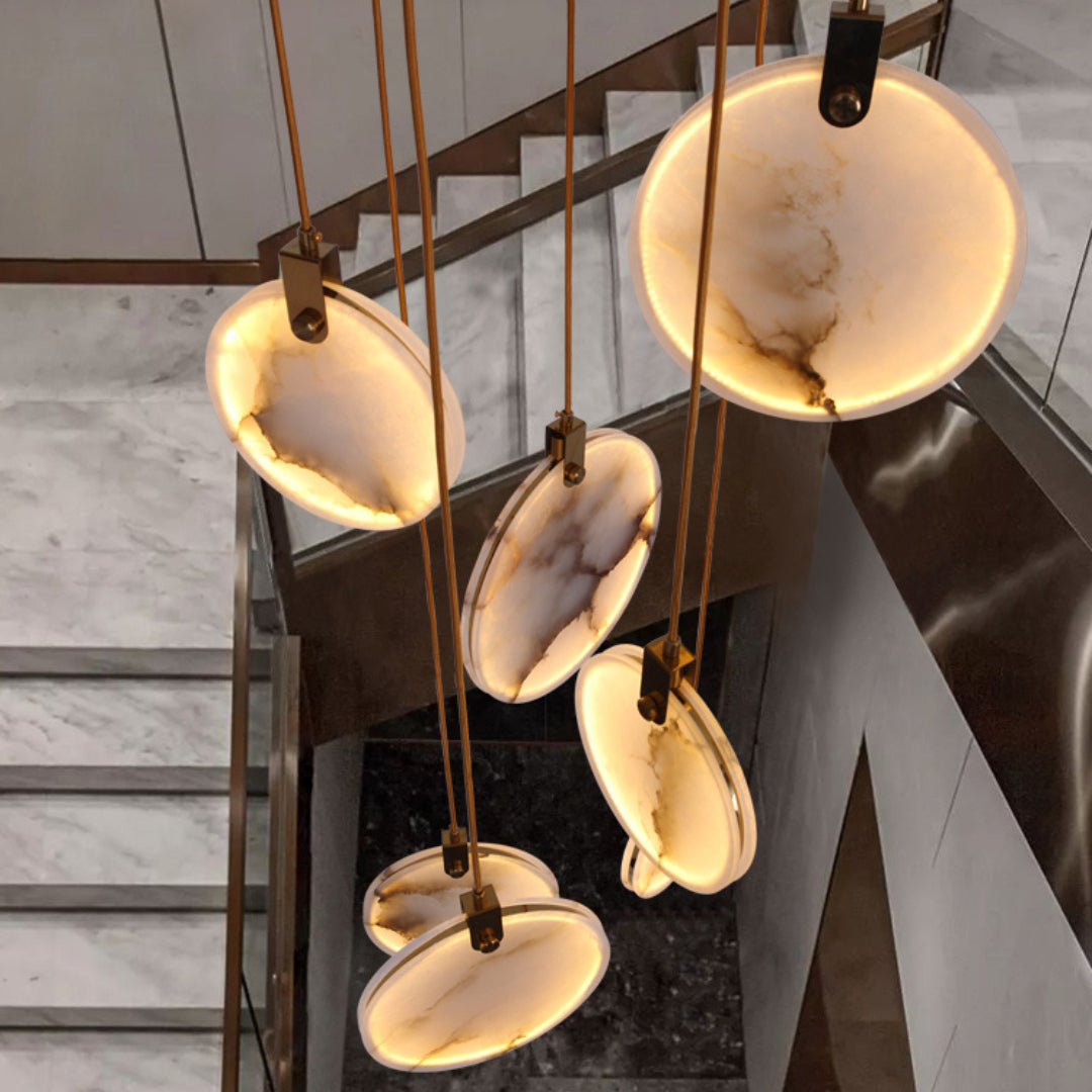 Lynore Alabaster Pendant Light-Neutral Decor