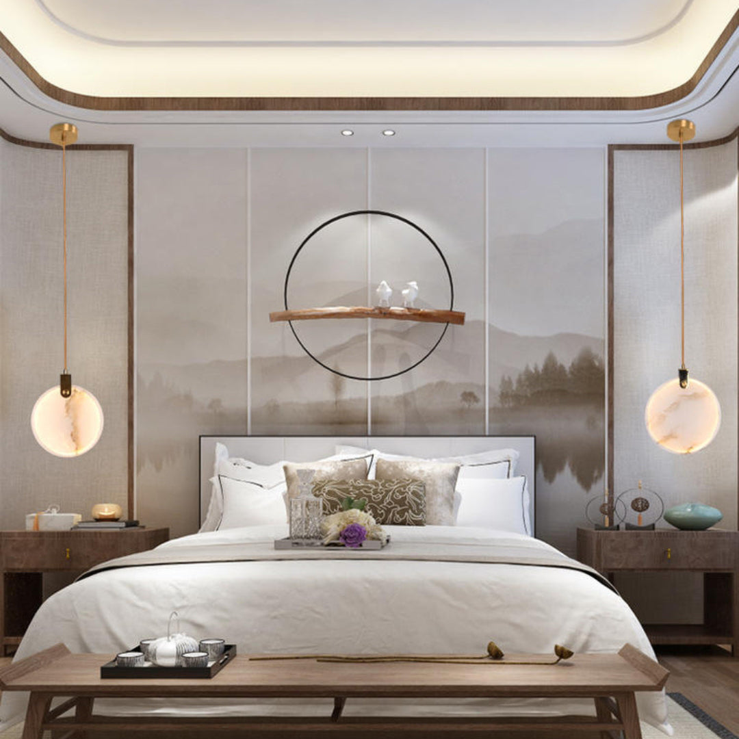 Lynore Alabaster Pendant Light-Neutral Decor