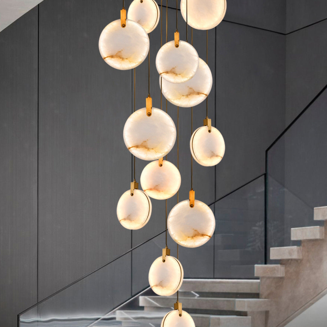 Lynore Alabaster Pendant Light-Neutral Decor