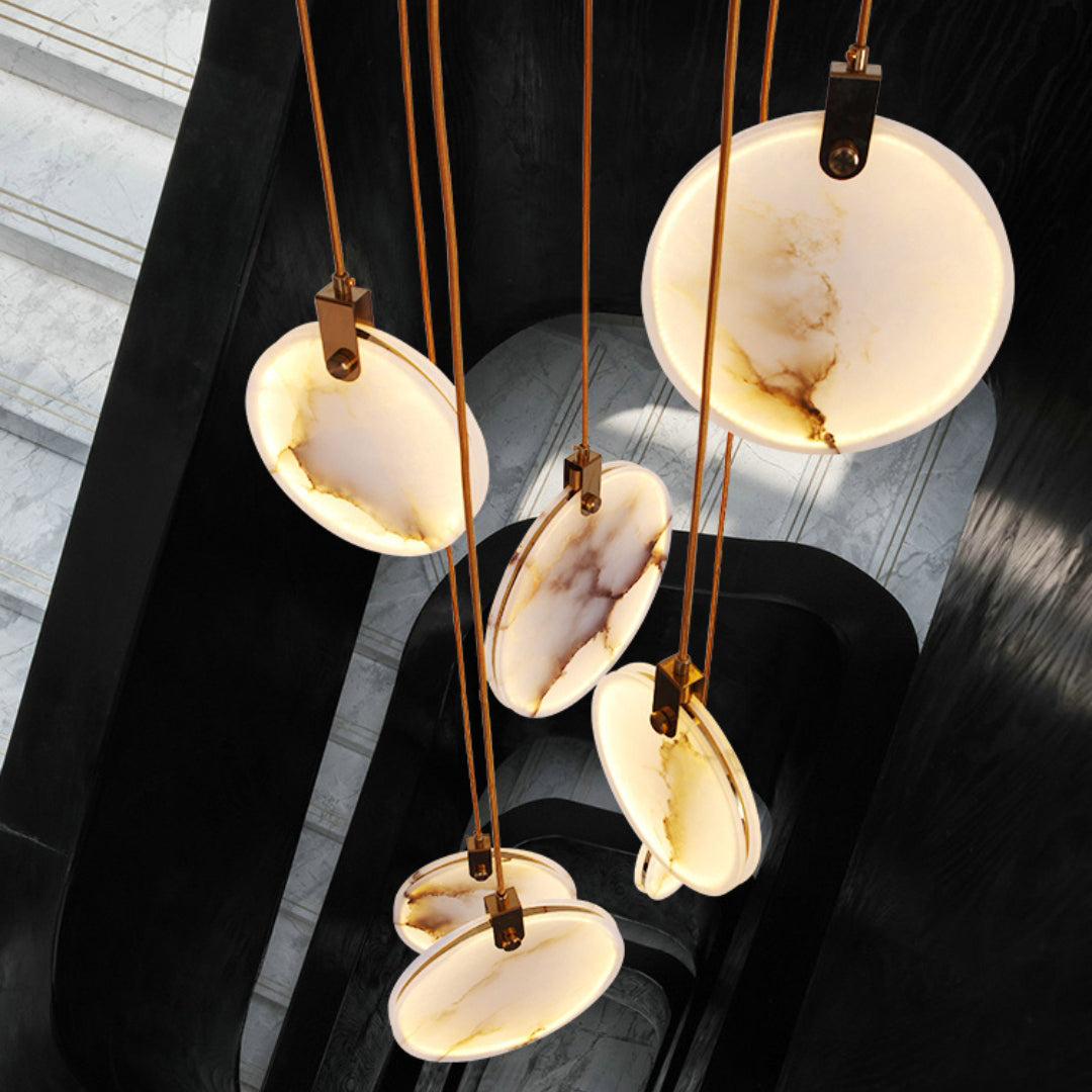 Lynore Alabaster Pendant Light-Neutral Decor